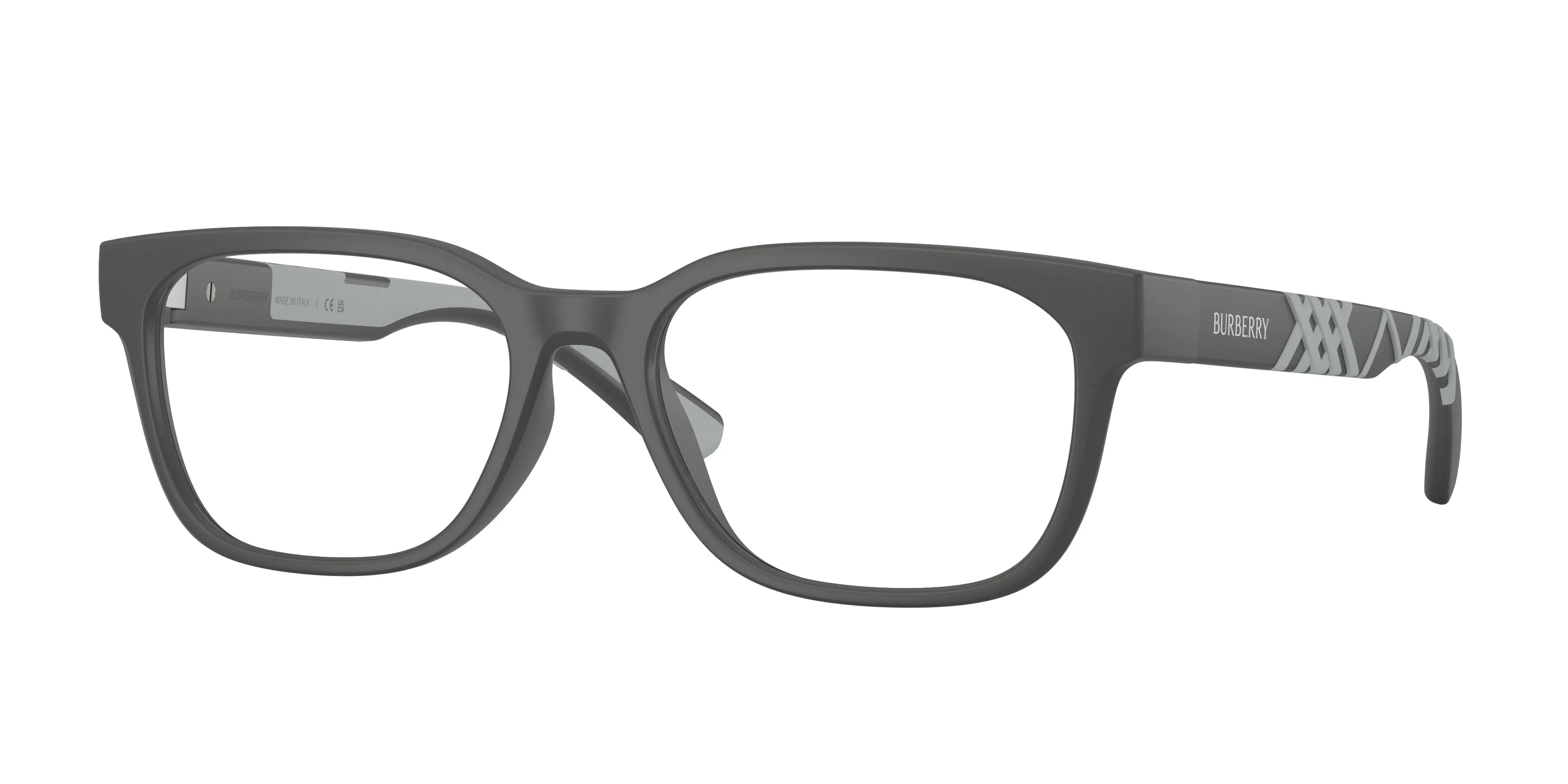 Burberry BE2460D 4233 Montature da vista Iniettato Grigio Trasparente Squadrata Normale - immagine 1