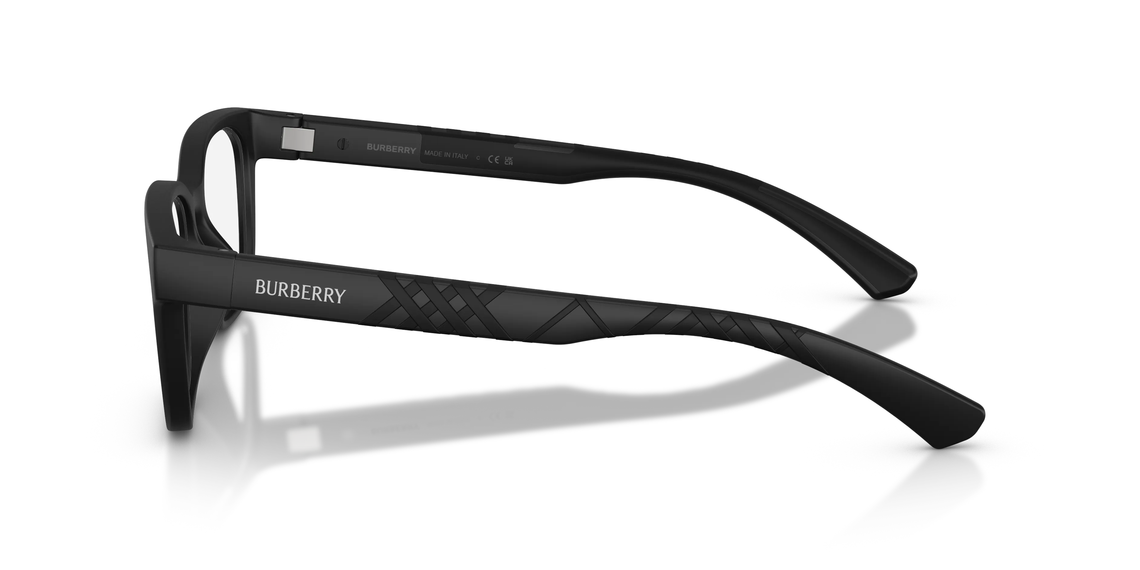 Burberry BE2460D 3464 Montature da vista Iniettato Nero Trasparente Squadrata Normale - immagine 4