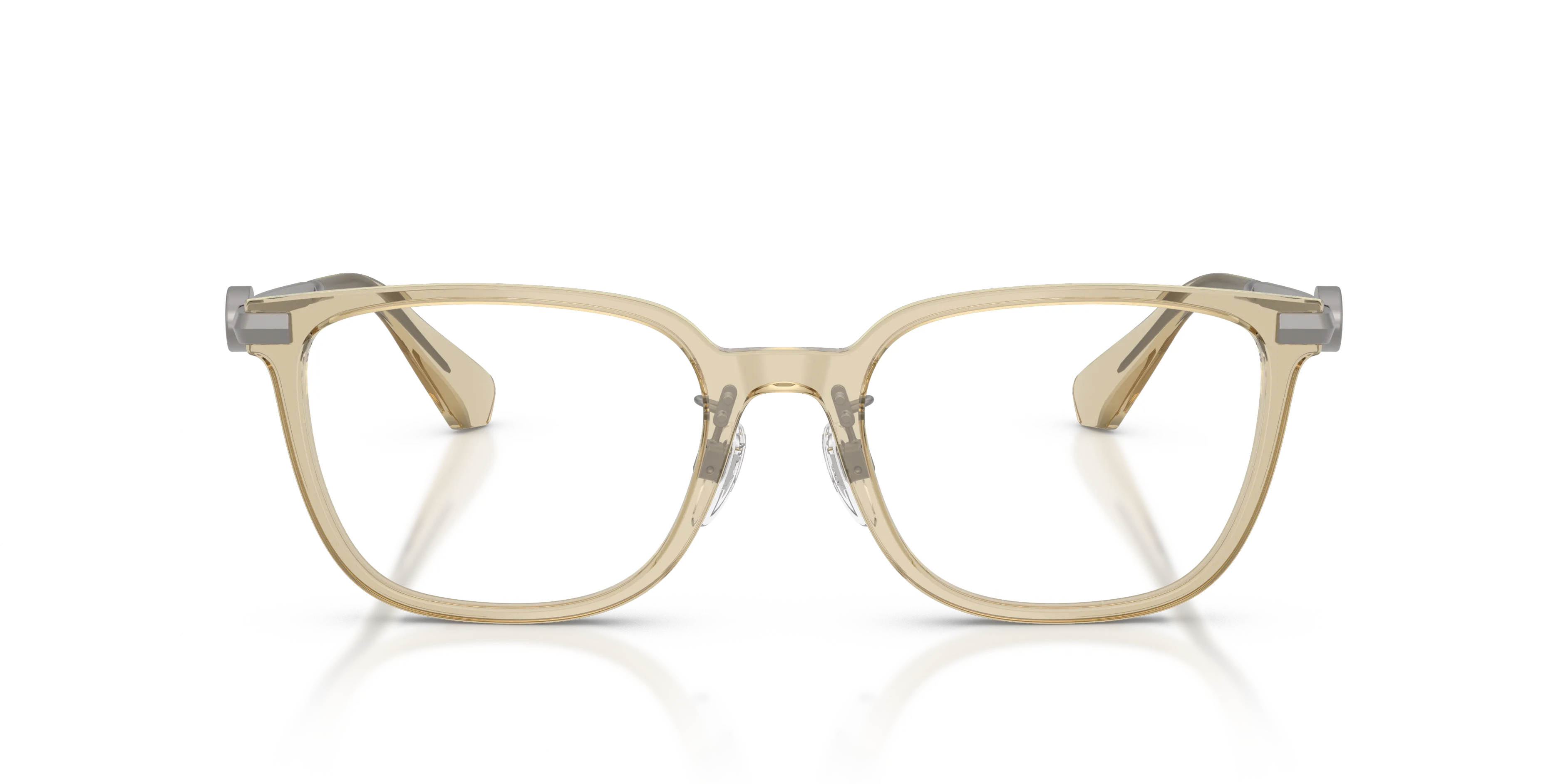 Burberry BE2459D 4247 Montature da vista Acetato Beige Trasparente Squadrata Normale - immagine 3