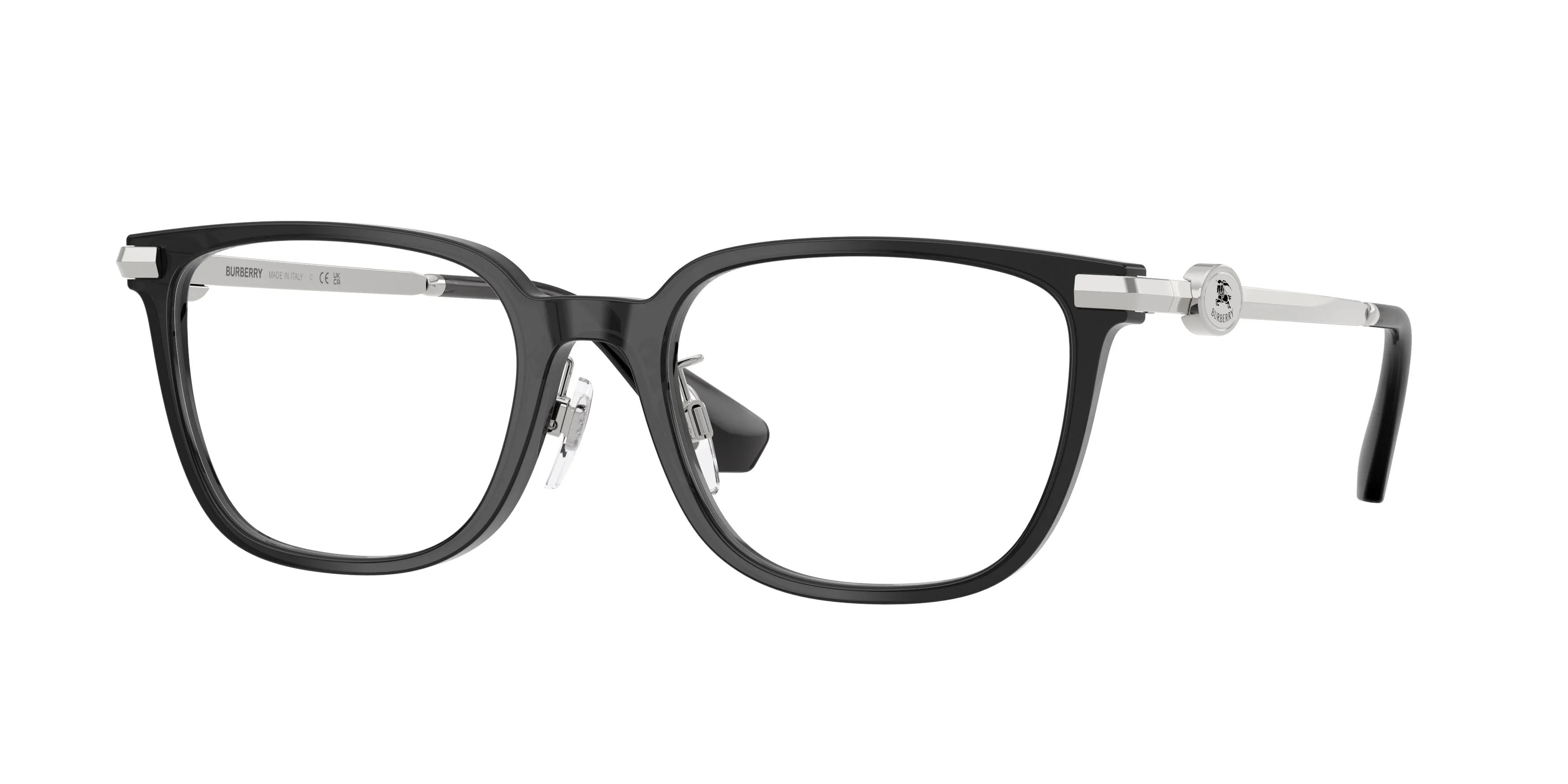 Burberry BE2459D 4112 Montature da vista Acetato Grigio Trasparente Squadrata Normale - immagine 1