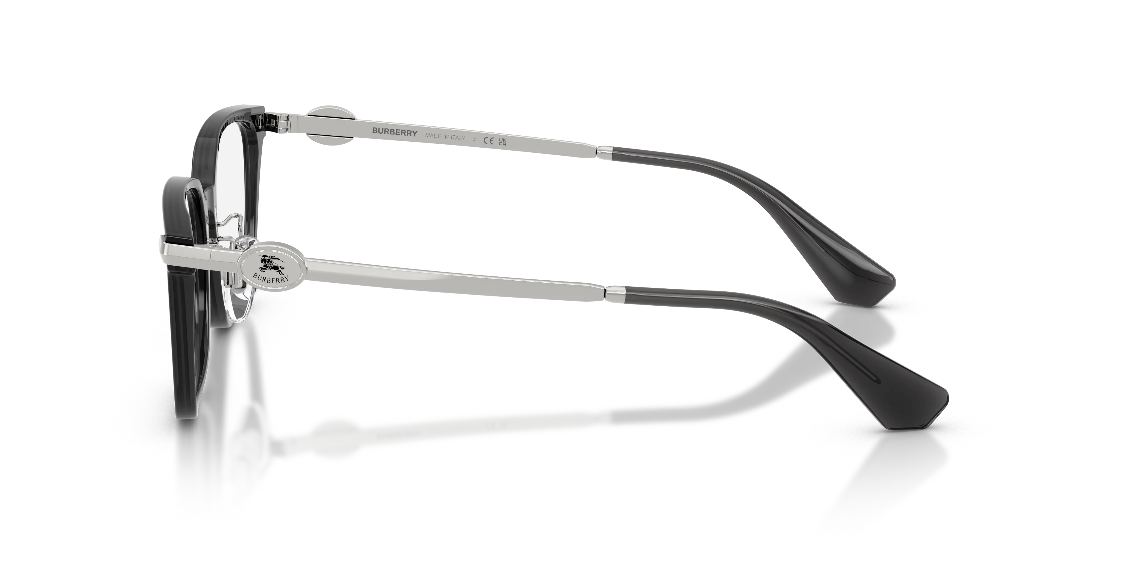 Burberry BE2459D 4112 Montature da vista Acetato Grigio Trasparente Squadrata Normale - immagine 4