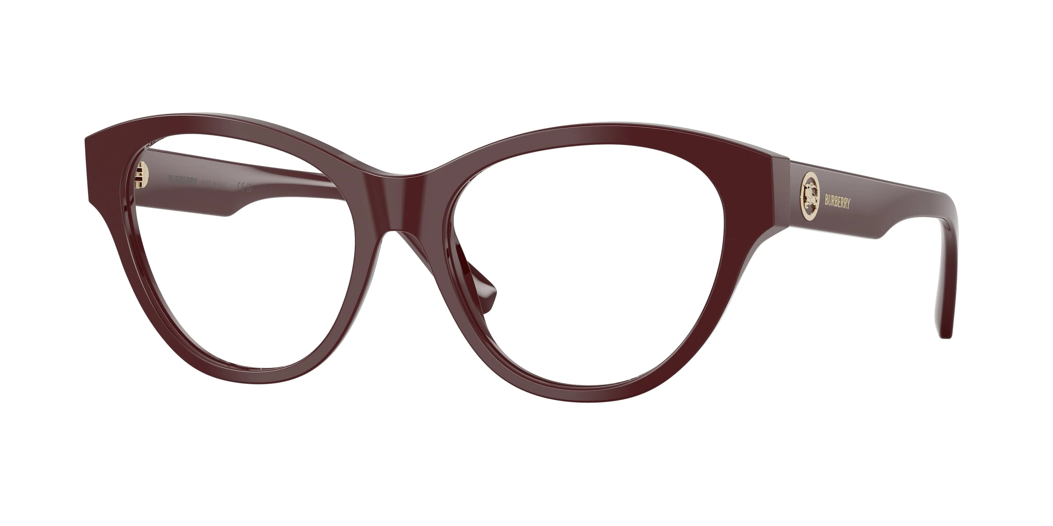 Burberry BE2458 4119 Montature da vista Acetato Rosso Trasparente Cat Eye Normale - immagine 1