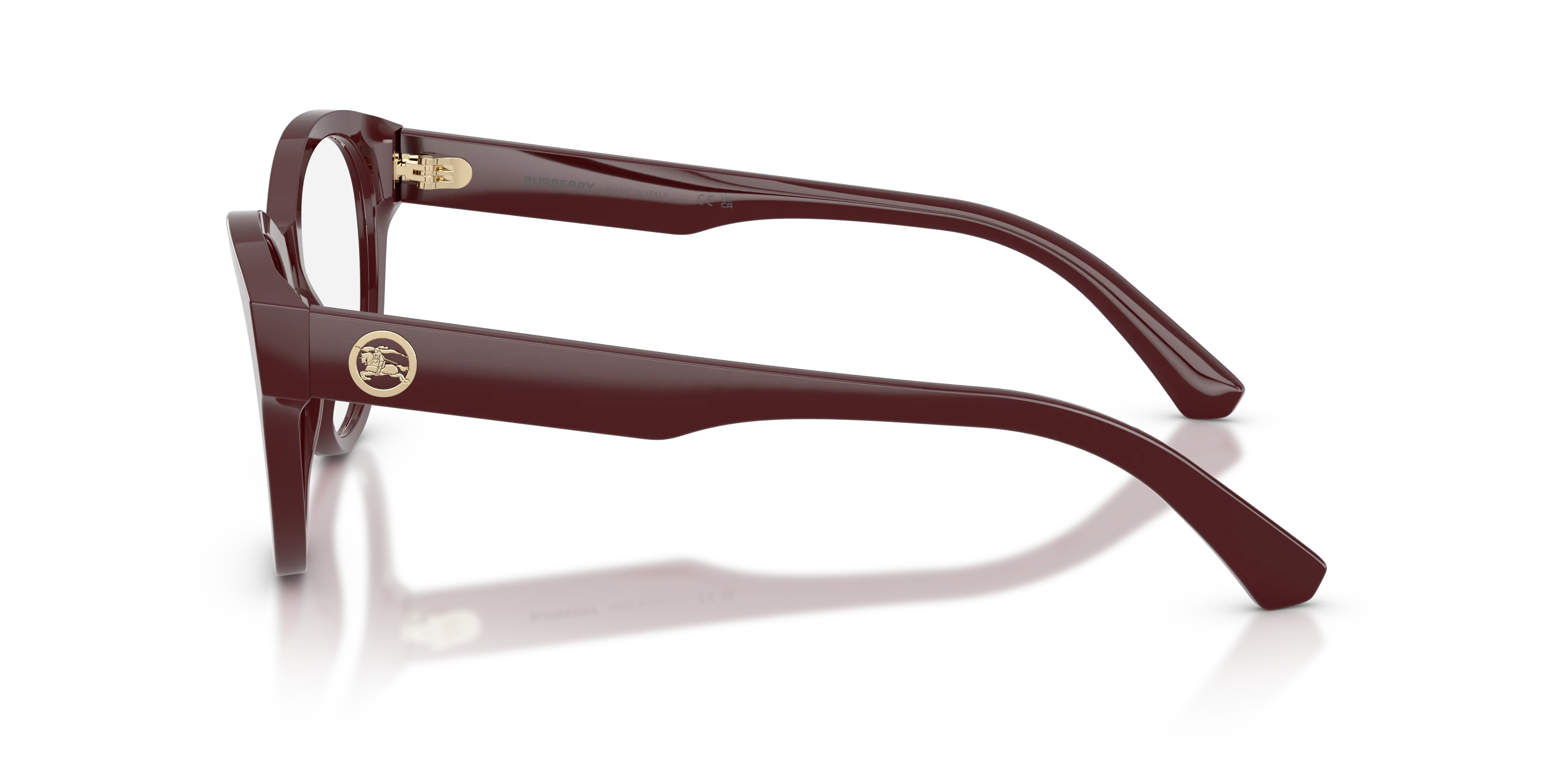 Burberry BE2458 4119 Montature da vista Acetato Rosso Trasparente Cat Eye Normale - immagine 4