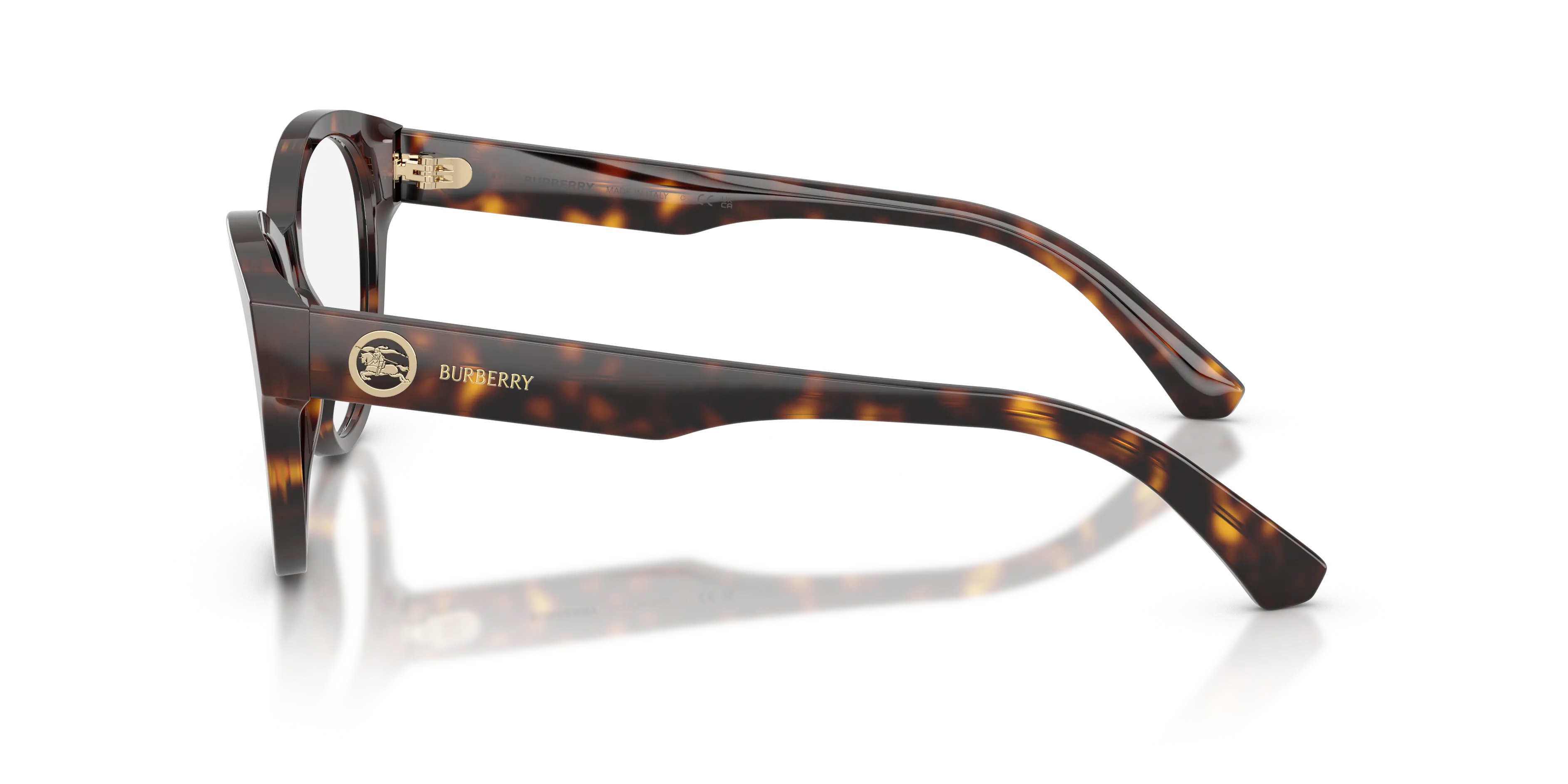 Burberry BE2458 3002 Montature da vista Acetato Marrone Trasparente Cat Eye Normale - immagine 4