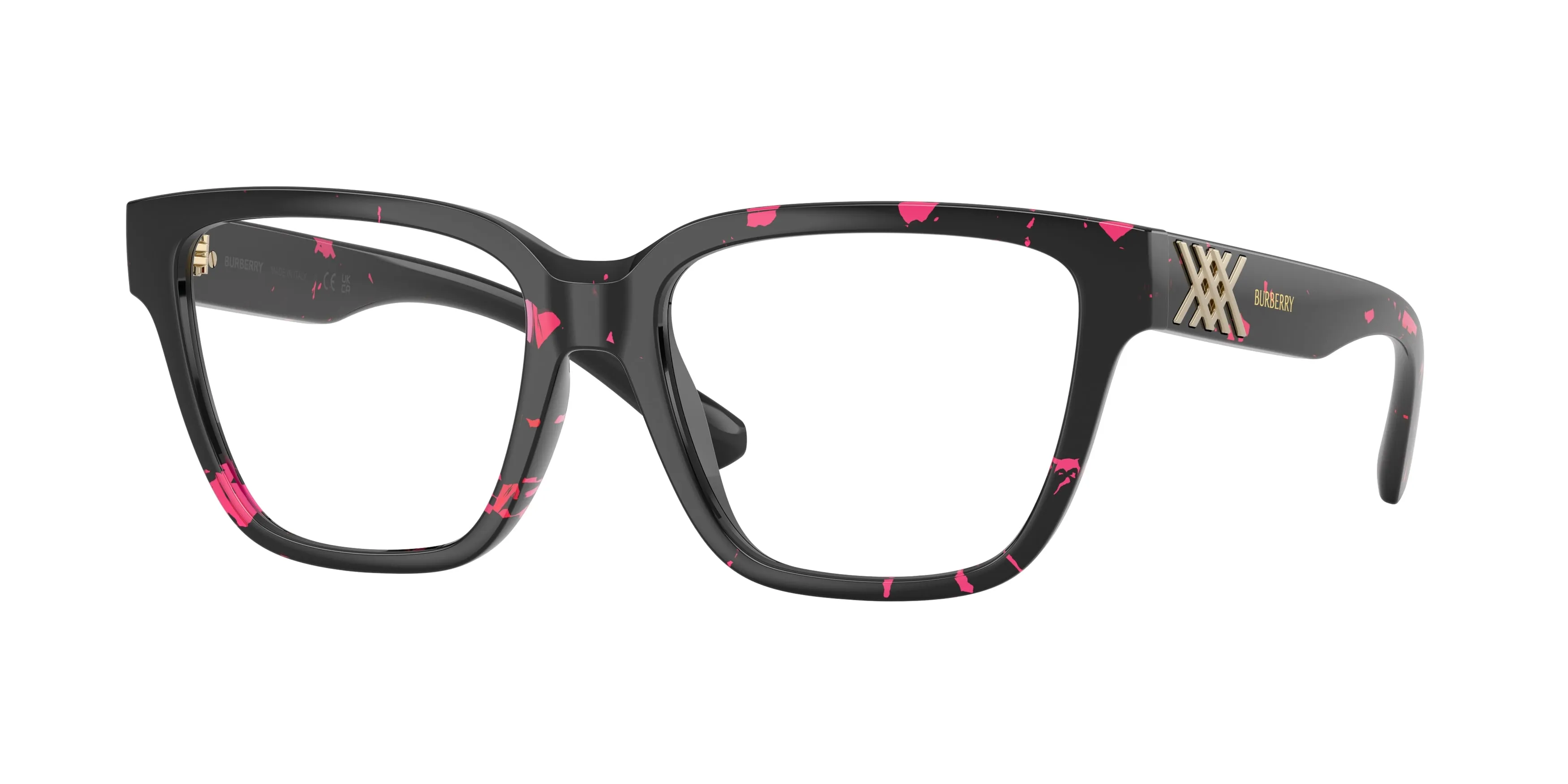Burberry BE2457U 4126 Montature da vista Iniettato Tartaruga Trasparente Squadrata Normale - immagine 1