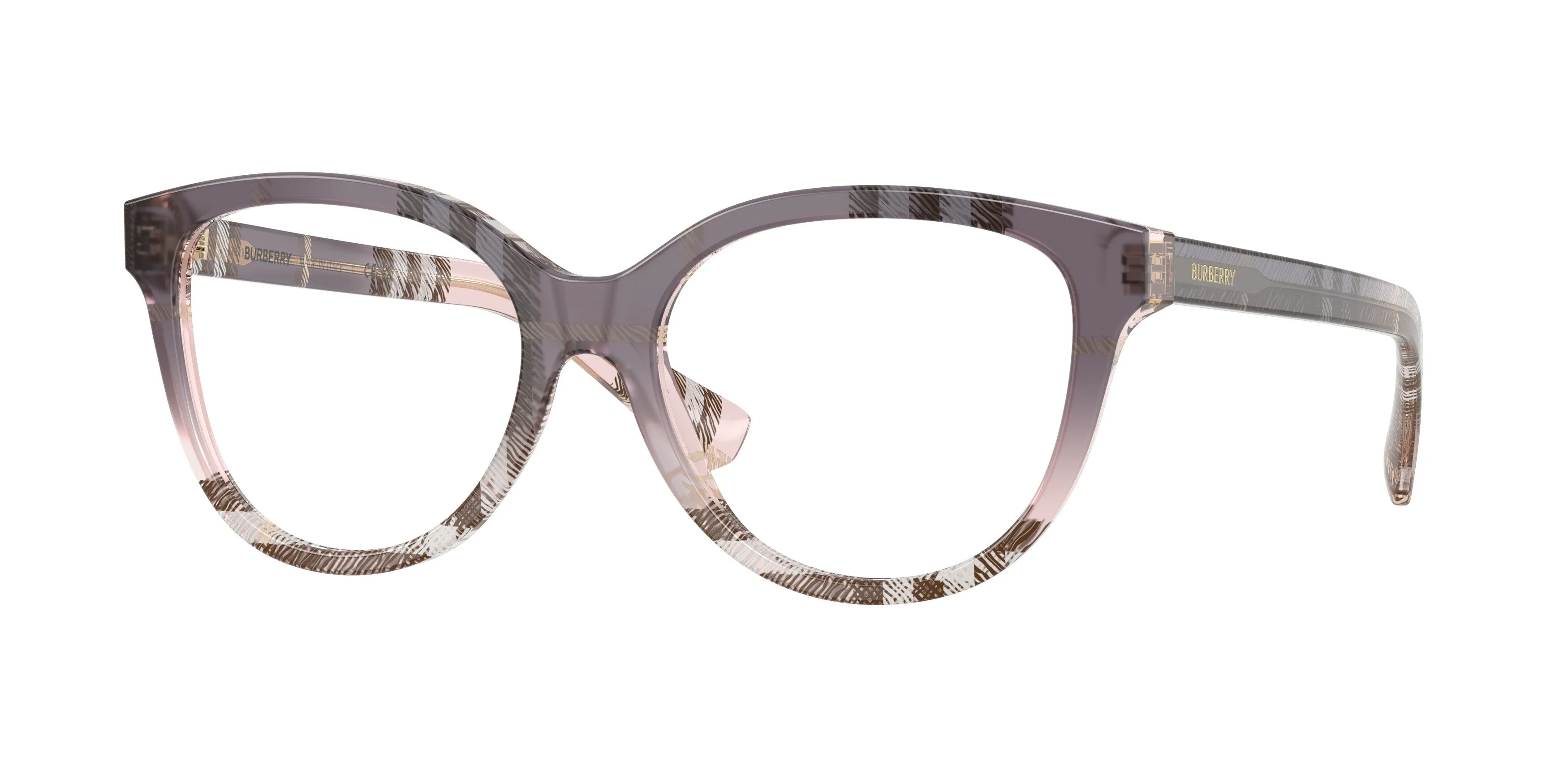 Burberry BE2456 4220 Montature da vista Acetato Rosa Trasparente Cat Eye Normale - immagine 1