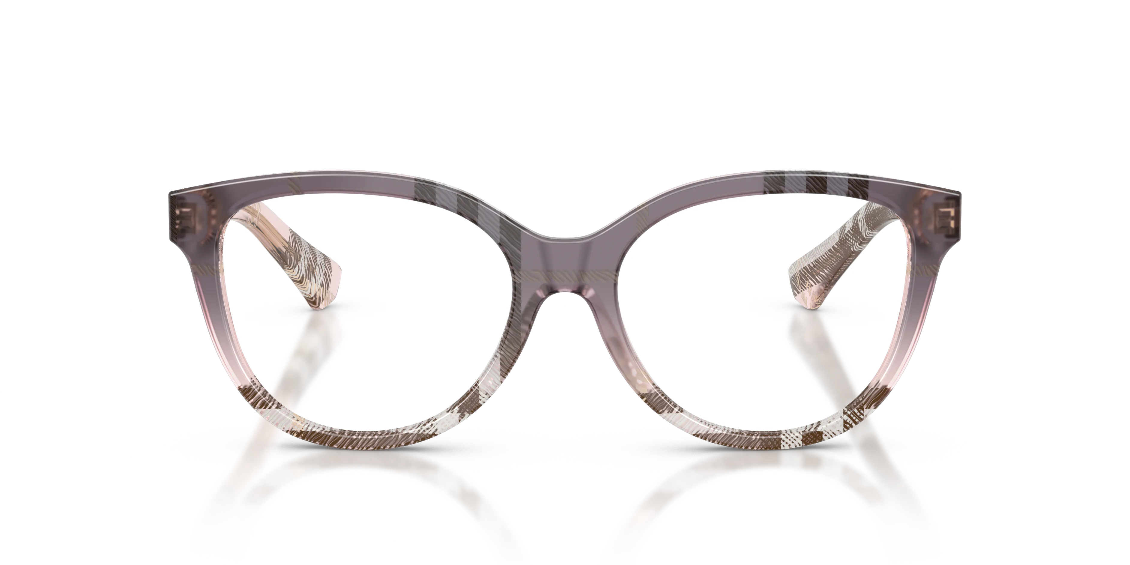 Burberry BE2456 4220 Montature da vista Acetato Rosa Trasparente Cat Eye Normale - immagine 3
