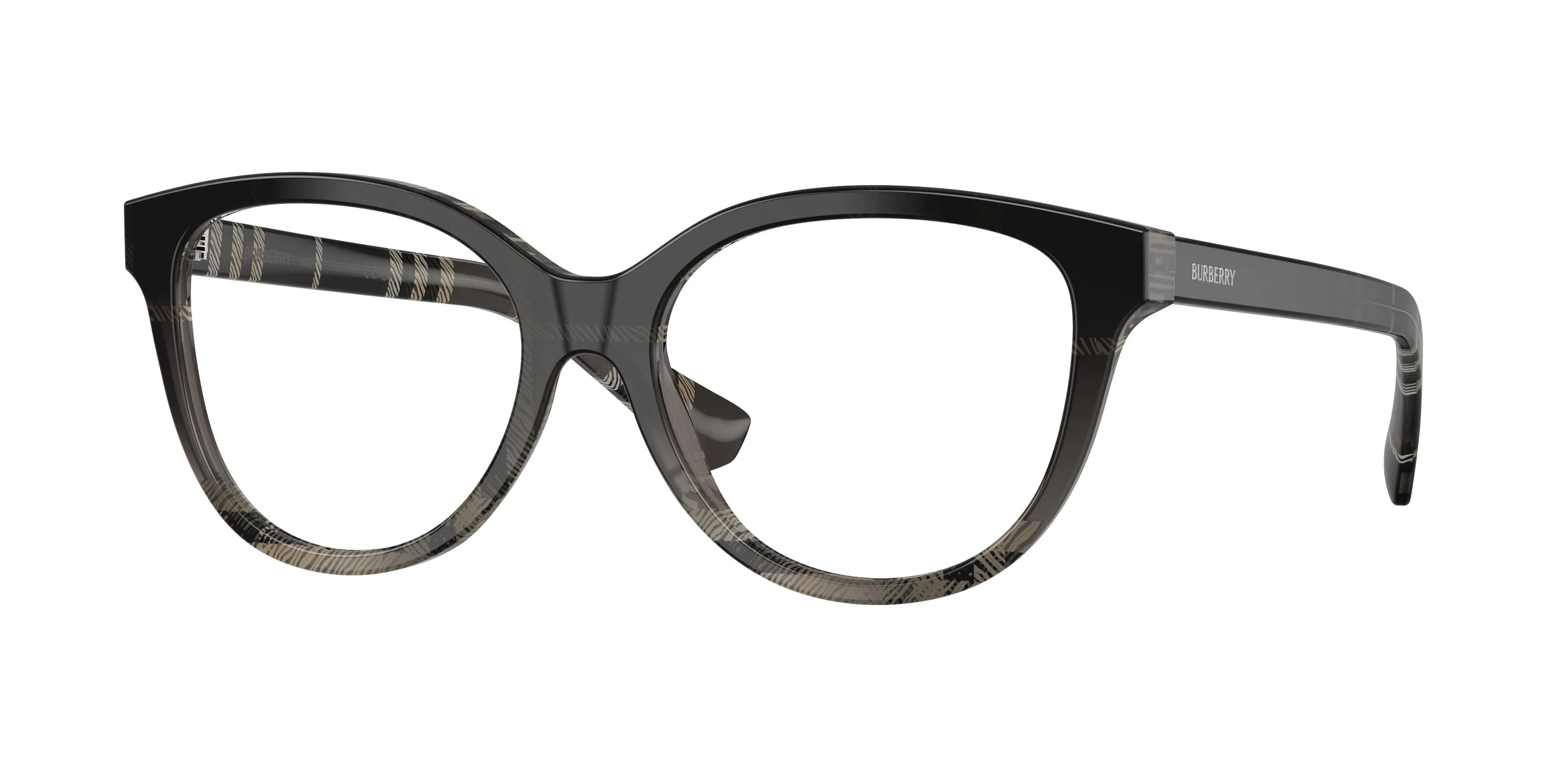 Burberry BE2456 4200 Montature da vista Acetato Grigio Trasparente Cat Eye Normale - immagine 1