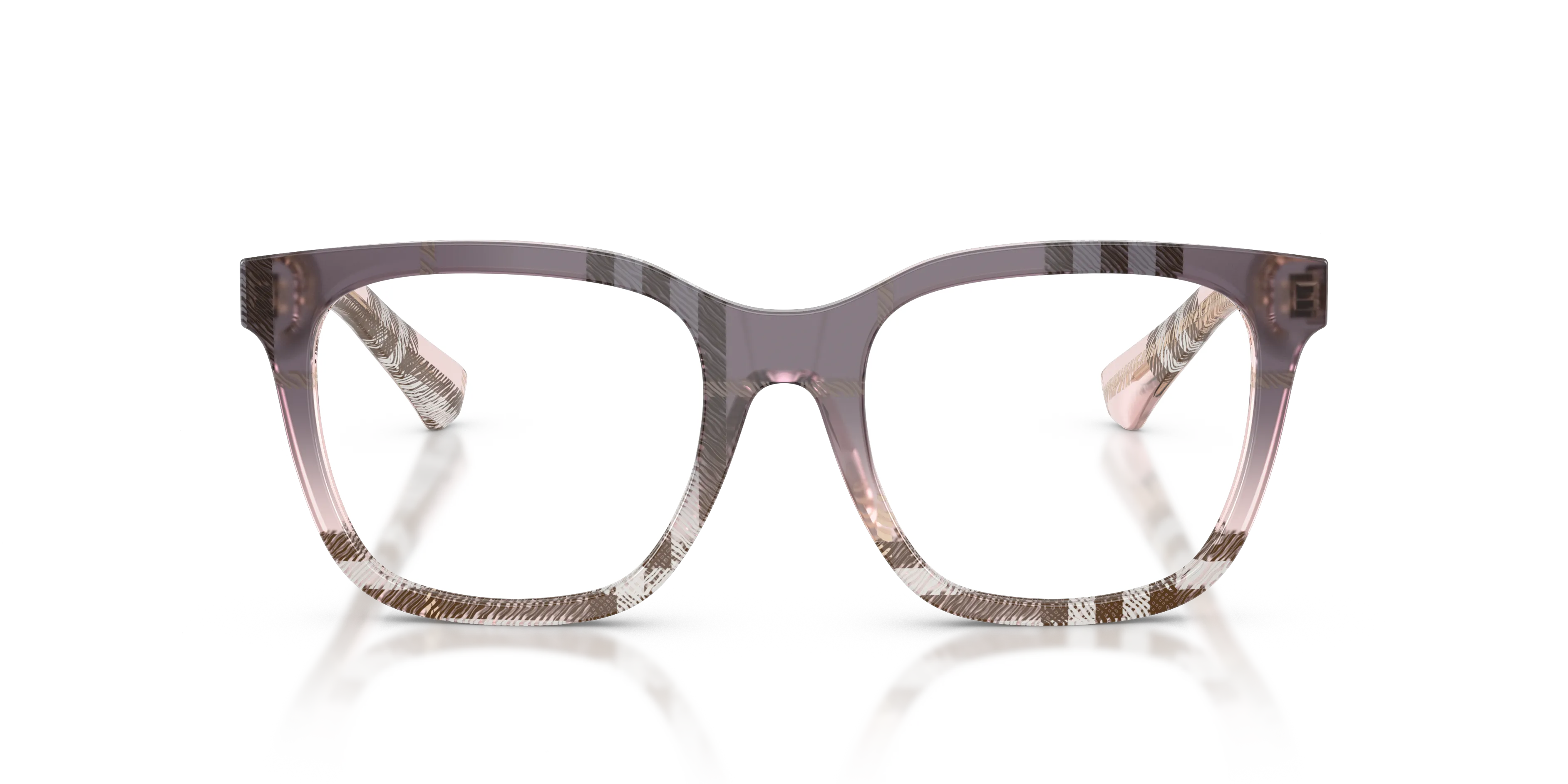 Burberry BE2455 4220 Montature da vista Acetato Rosa Trasparente Squadrata Normale - immagine 3