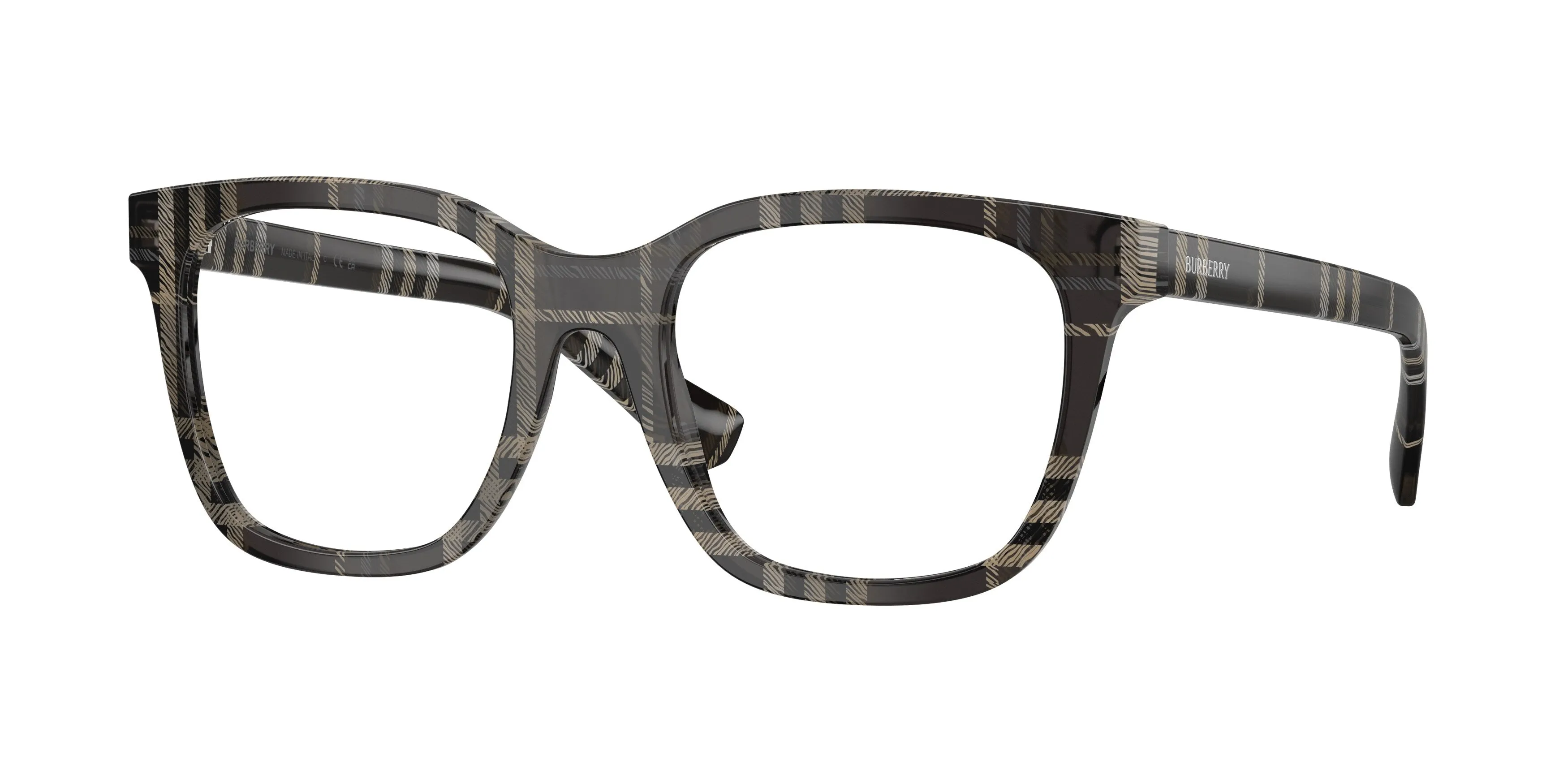 Burberry BE2455 4199 Montature da vista Acetato Grigio Trasparente Squadrata Normale - immagine 1