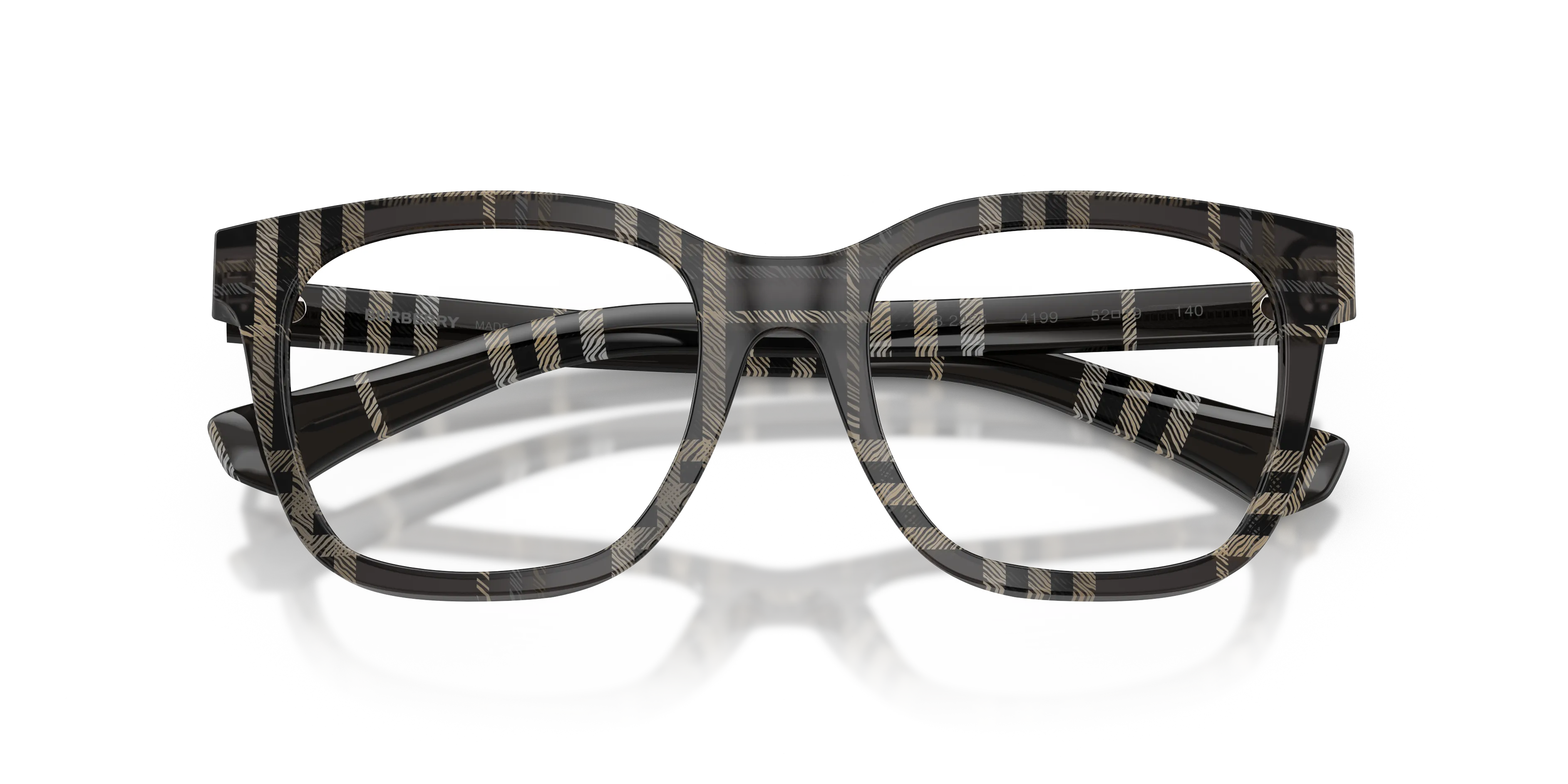 Burberry BE2455 4199 Montature da vista Acetato Grigio Trasparente Squadrata Normale - immagine 2