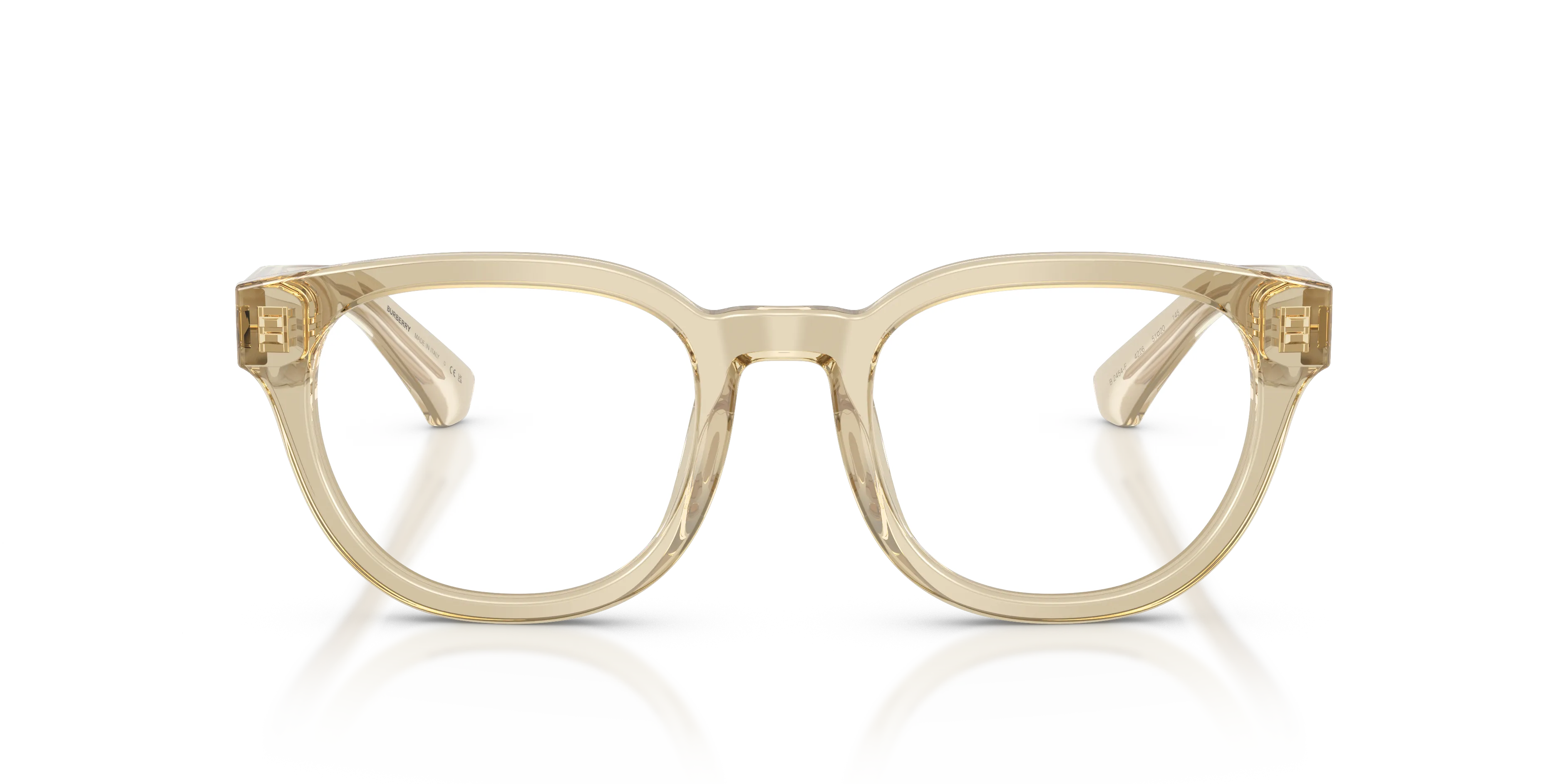 Burberry BE2454 4226 Montature da vista Acetato Beige Trasparente Rotonda Normale - immagine 3
