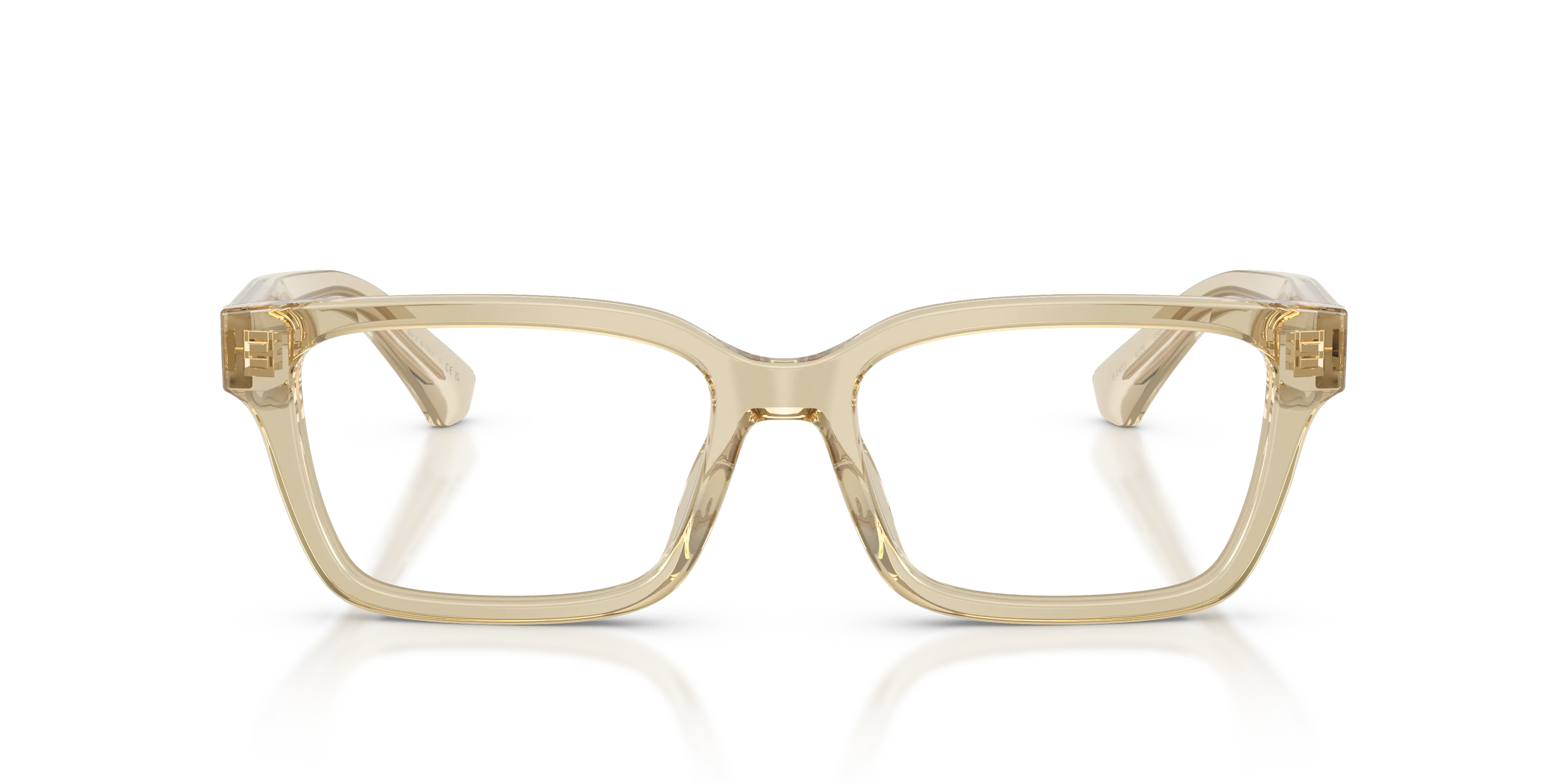Burberry BE2453 4226 Montature da vista Acetato Beige Trasparente Squadrata Normale - immagine 3