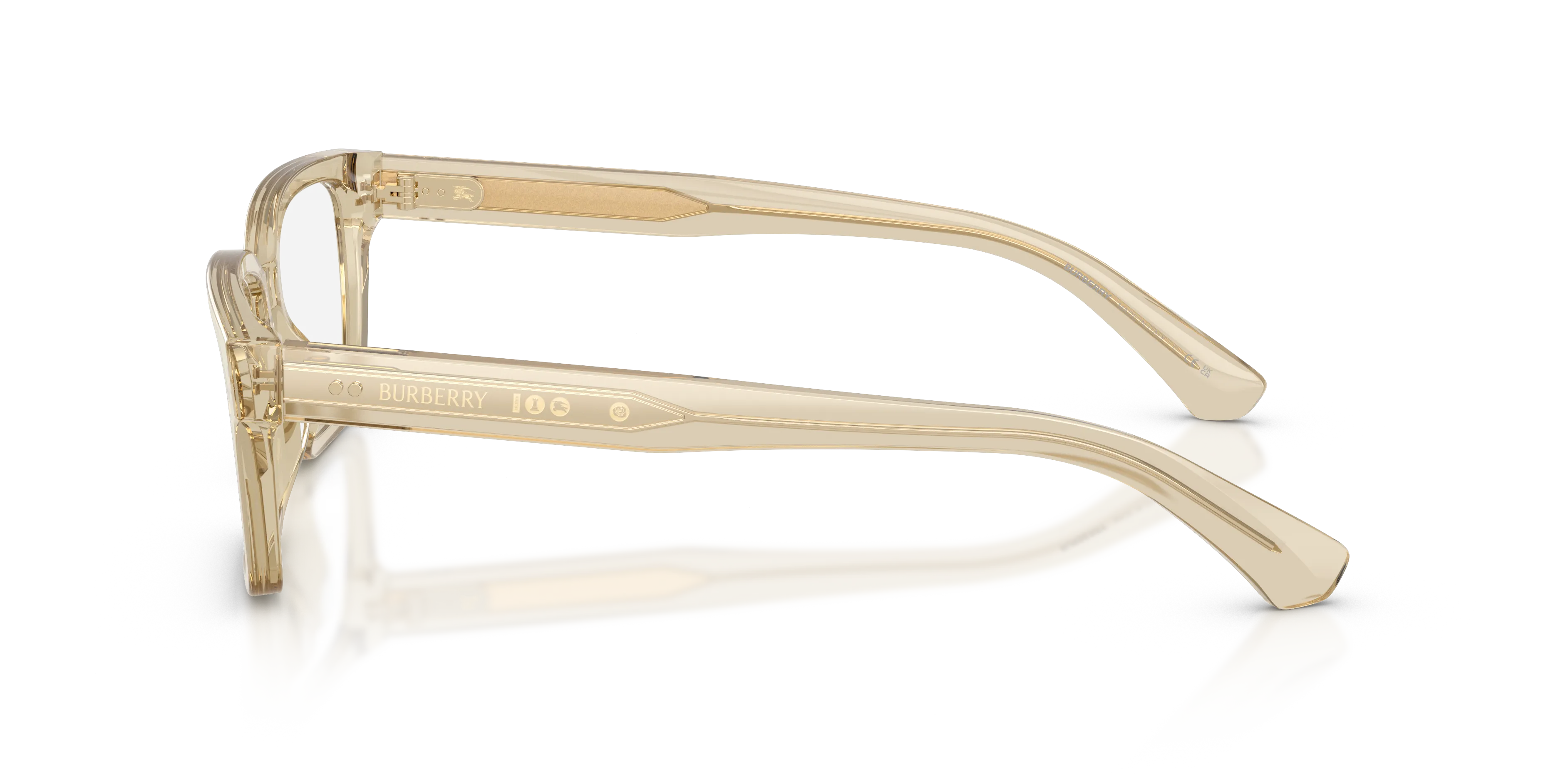 Burberry BE2453 4226 Montature da vista Acetato Beige Trasparente Squadrata Normale - immagine 4