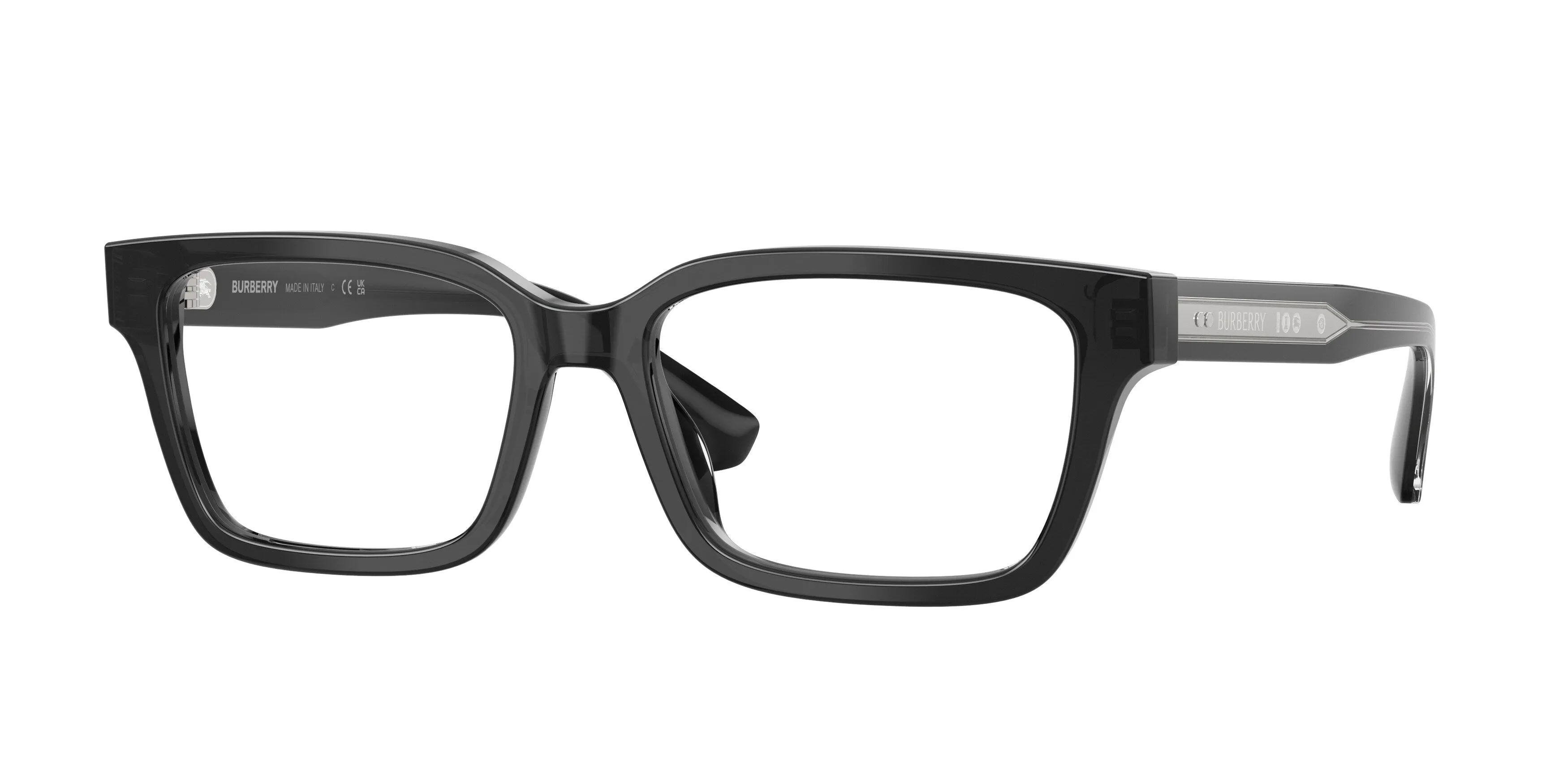 Burberry BE2453 4211 Montature da vista Acetato Grigio Trasparente Squadrata Normale - immagine 1