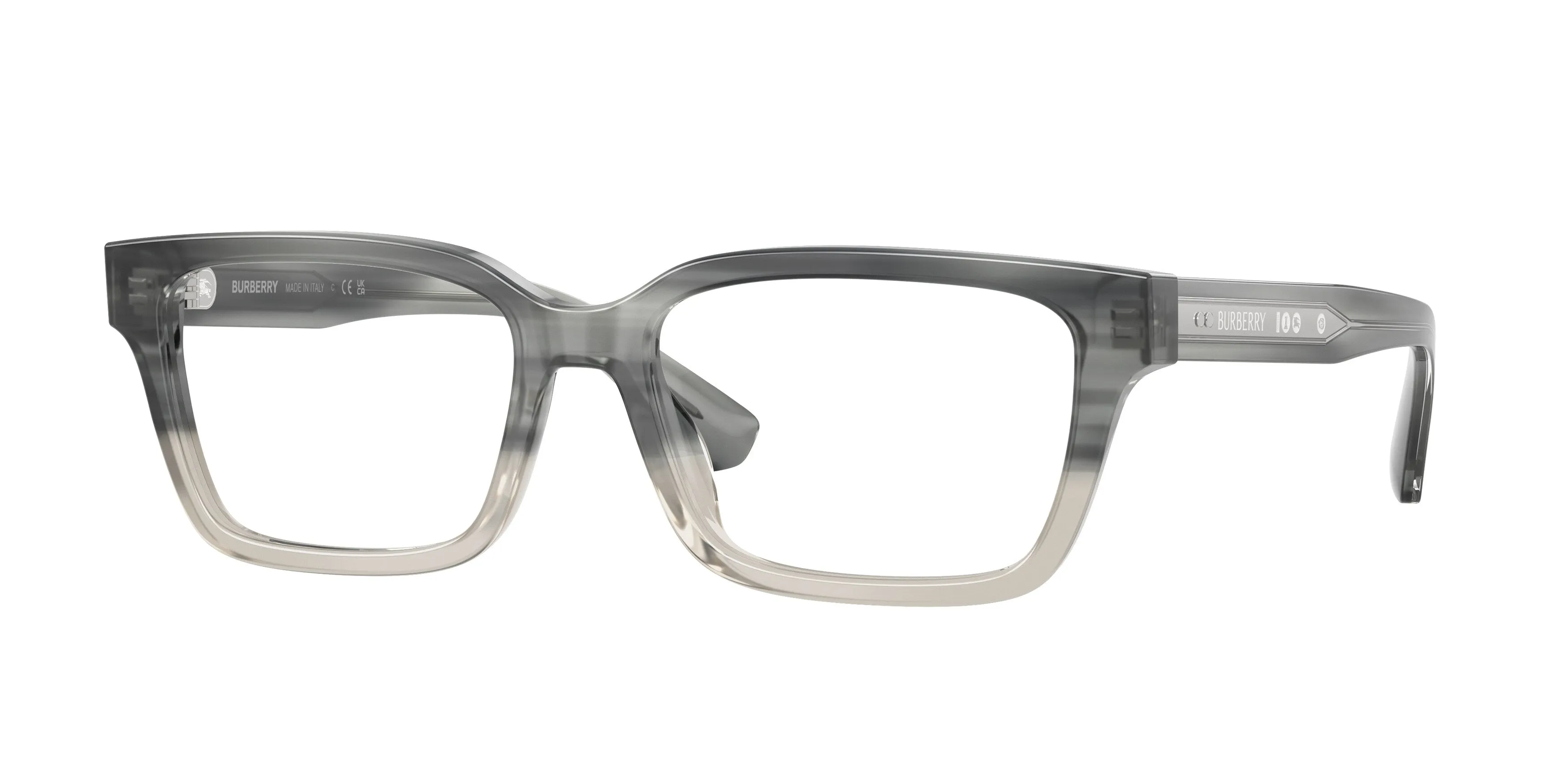 Burberry BE2453 4208 Montature da vista Acetato Grigio Trasparente Squadrata Normale - immagine 1
