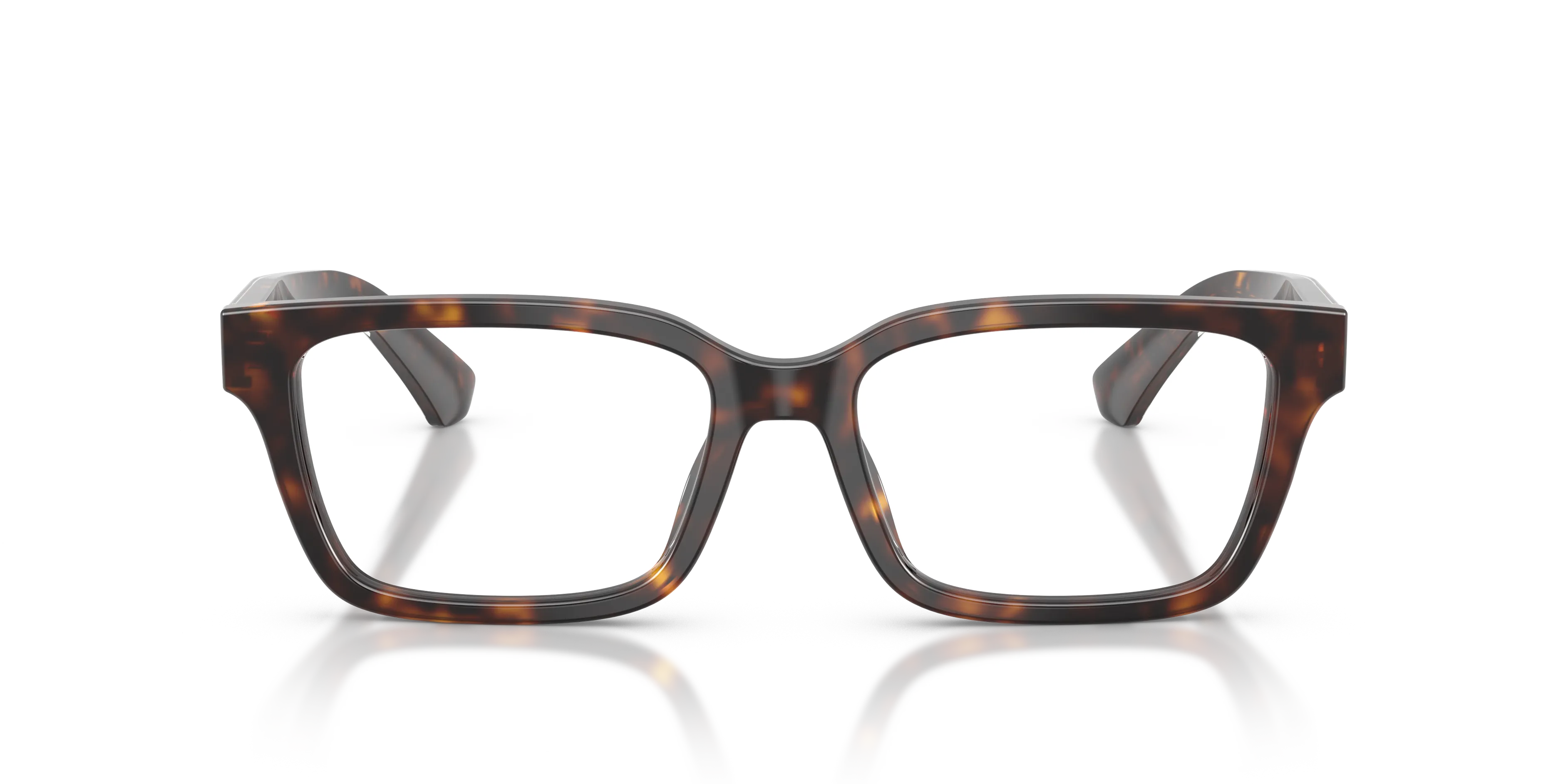 Burberry BE2453 4205 Montature da vista Acetato Marrone Trasparente Squadrata Normale - immagine 3