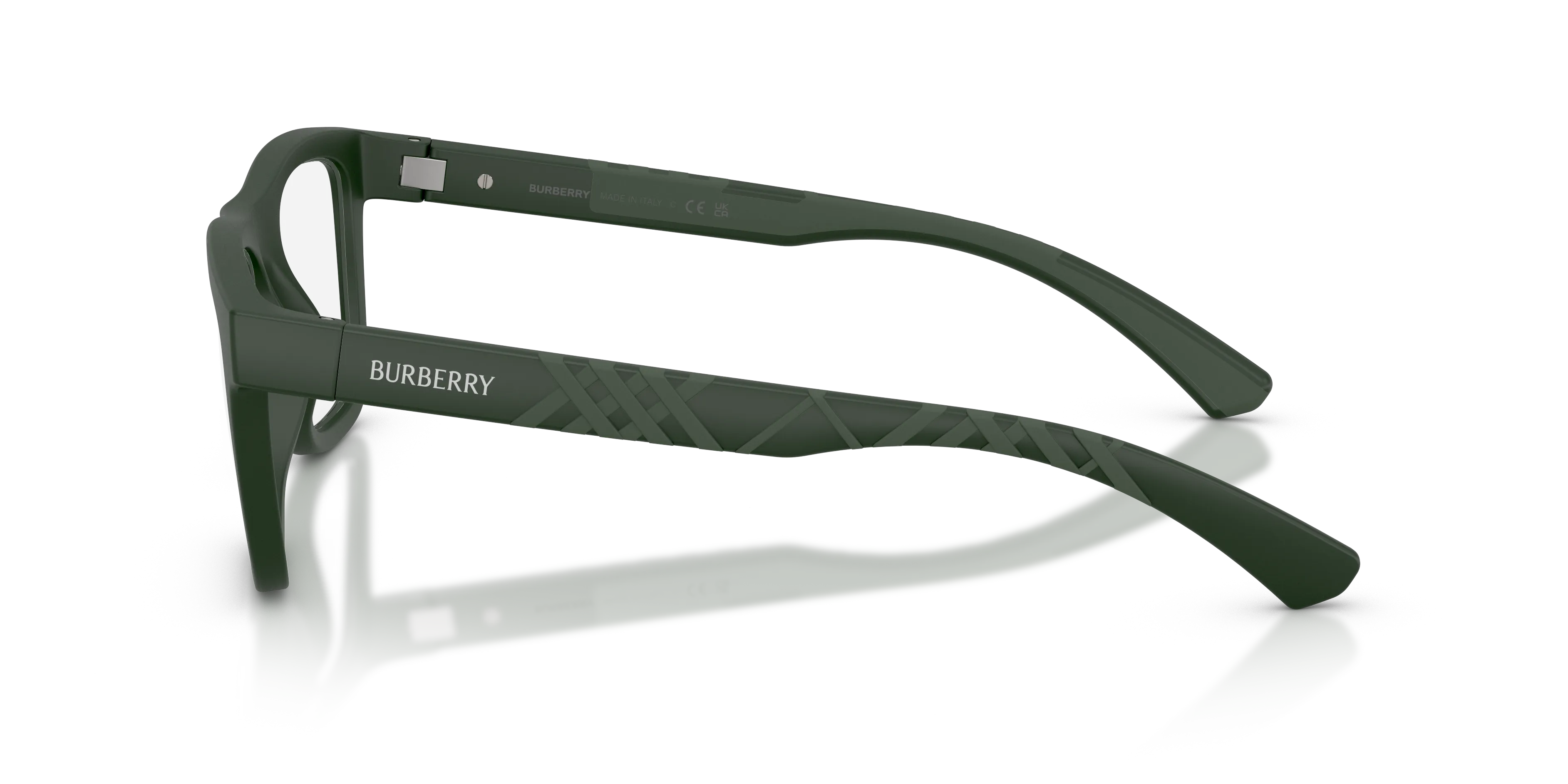 Burberry BE2452U 4232 Montature da vista Iniettato Verde Trasparente Squadrata Normale - immagine 4