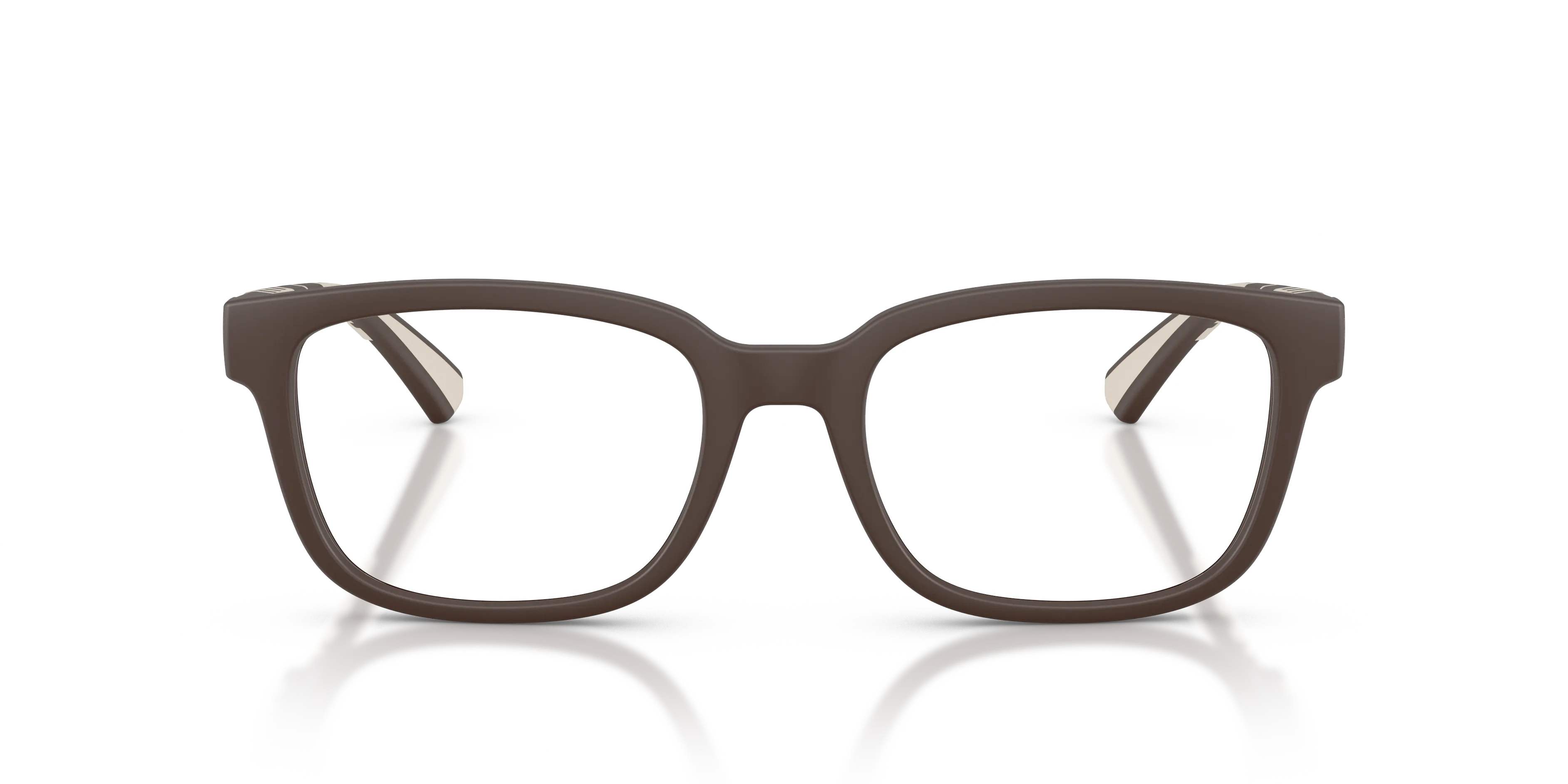 Burberry BE2451U 4234 Montature da vista Iniettato Marrone Trasparente Squadrata Normale - immagine 3