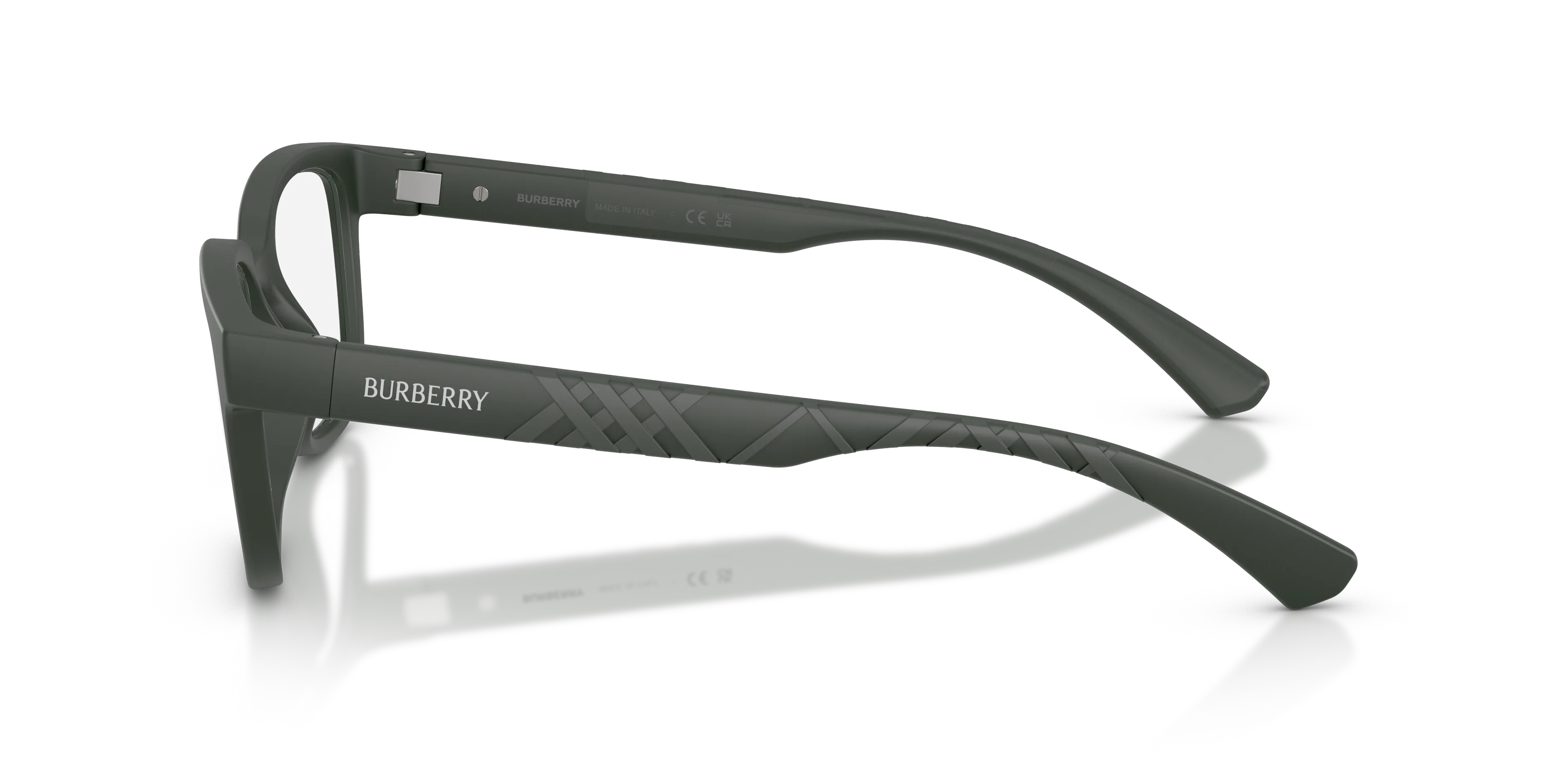 Burberry BE2451U 4232 Montature da vista Iniettato Verde Trasparente Squadrata Normale - immagine 4