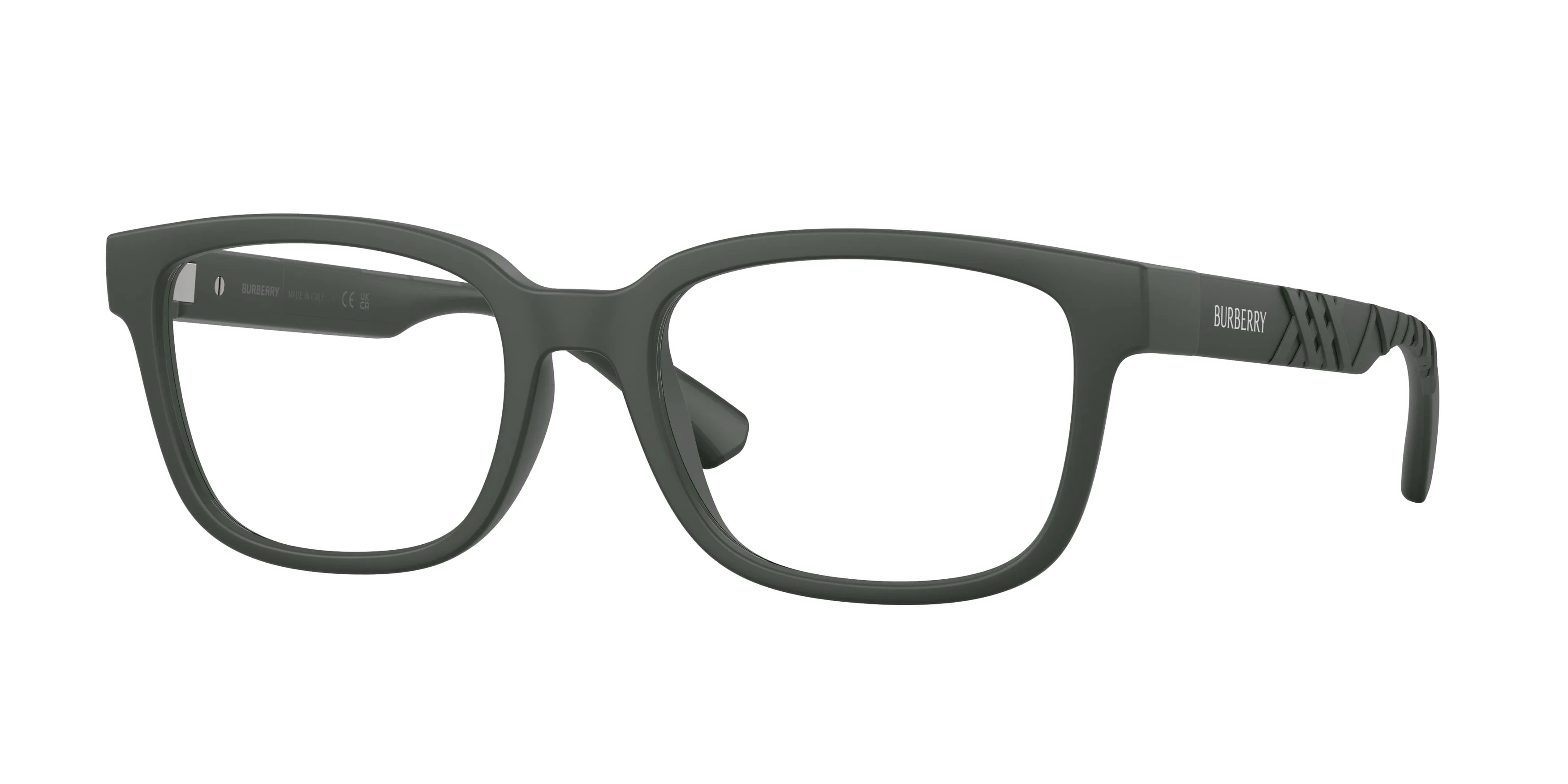 Burberry BE2451U 4232 Montature da vista Iniettato Verde Trasparente Squadrata Normale - immagine 1