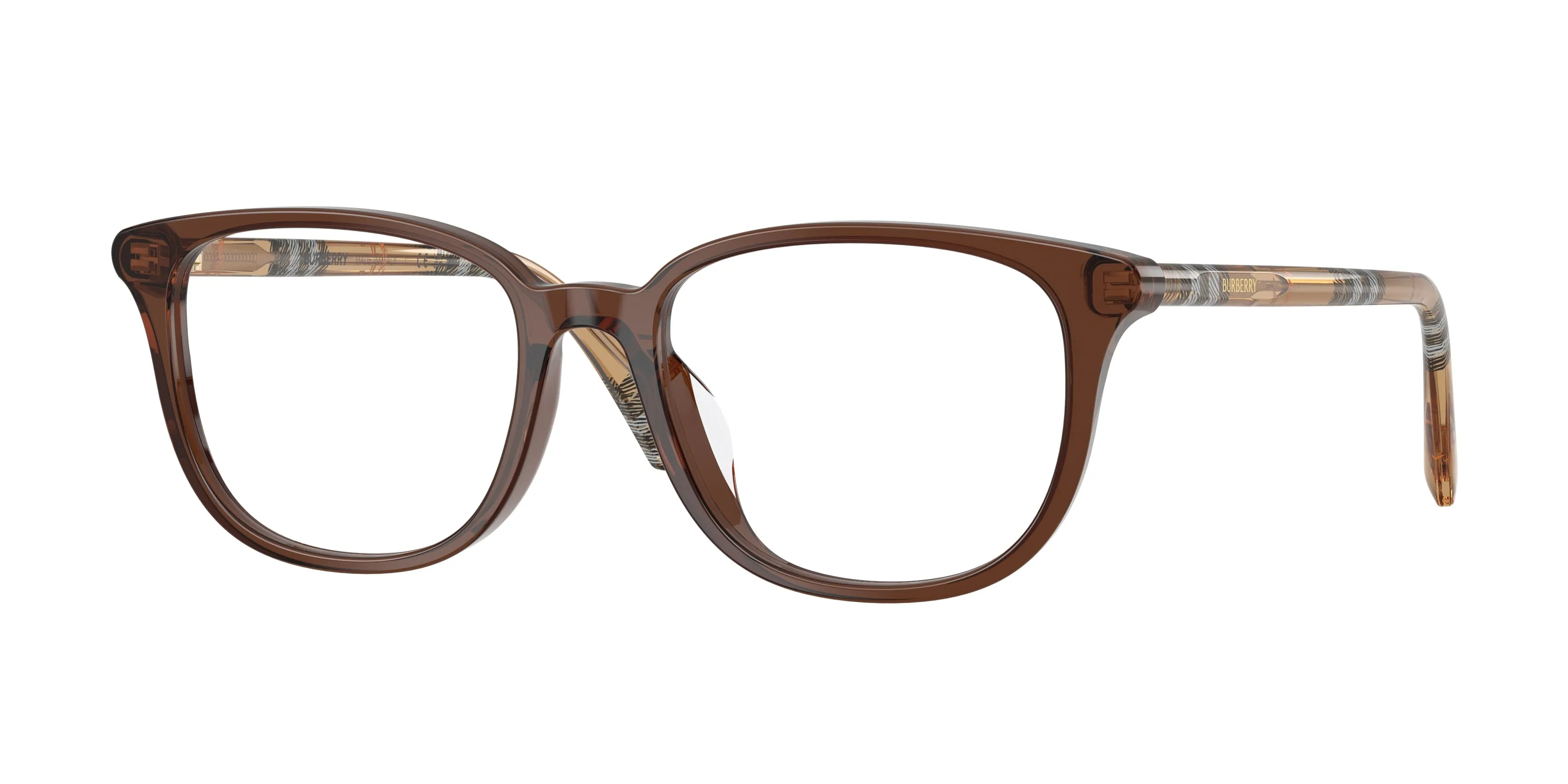 Burberry BE2434D 4243 Montature da vista Acetato Marrone Trasparente Squadrata Normale - immagine 1