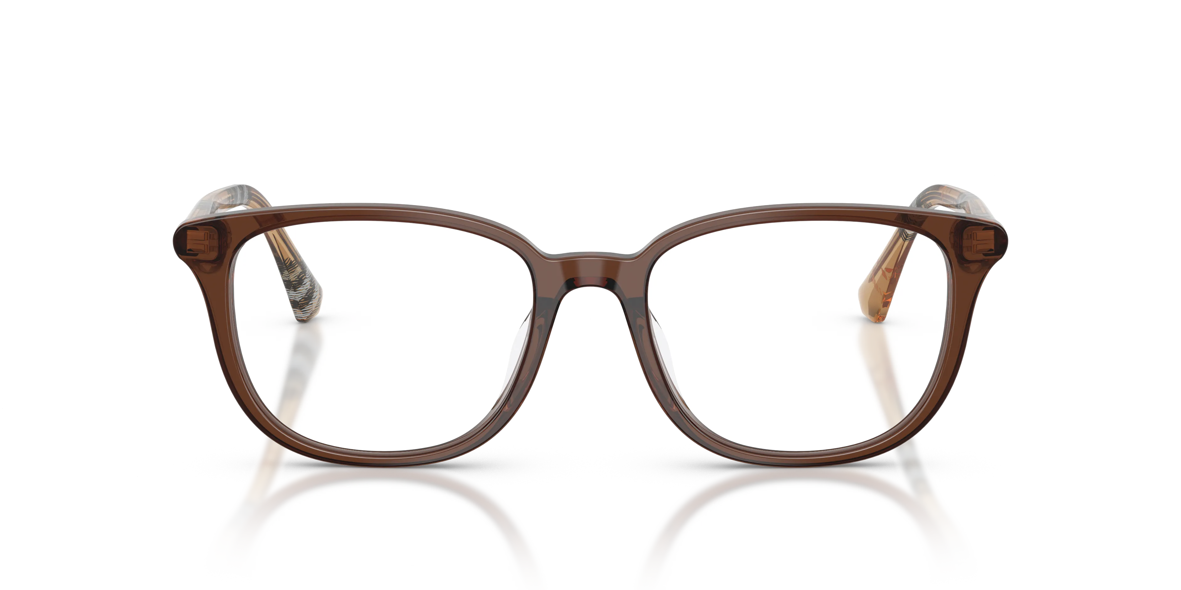 Burberry BE2434D 4243 Montature da vista Acetato Marrone Trasparente Squadrata Normale - immagine 3