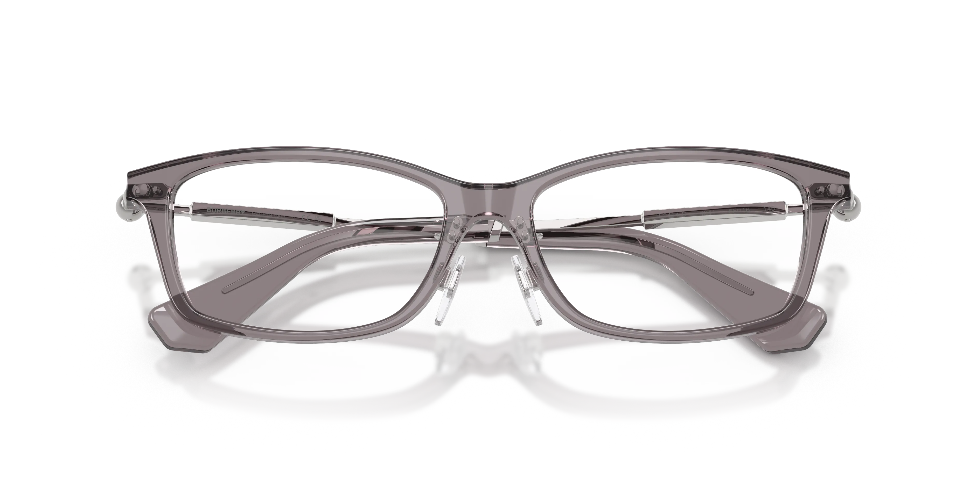 Burberry BE2414D 4241 Montature da vista Acetato Grigio Trasparente Squadrata Normale - immagine 2