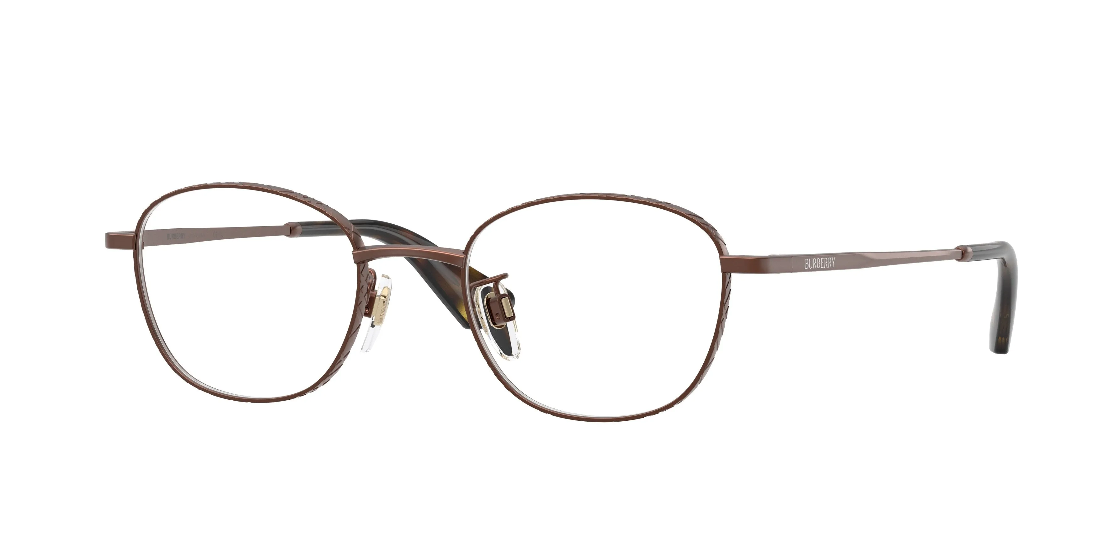 Burberry BE1403D 1360 Montature da vista Metallo Marrone Trasparente Pantos Normale - immagine 1