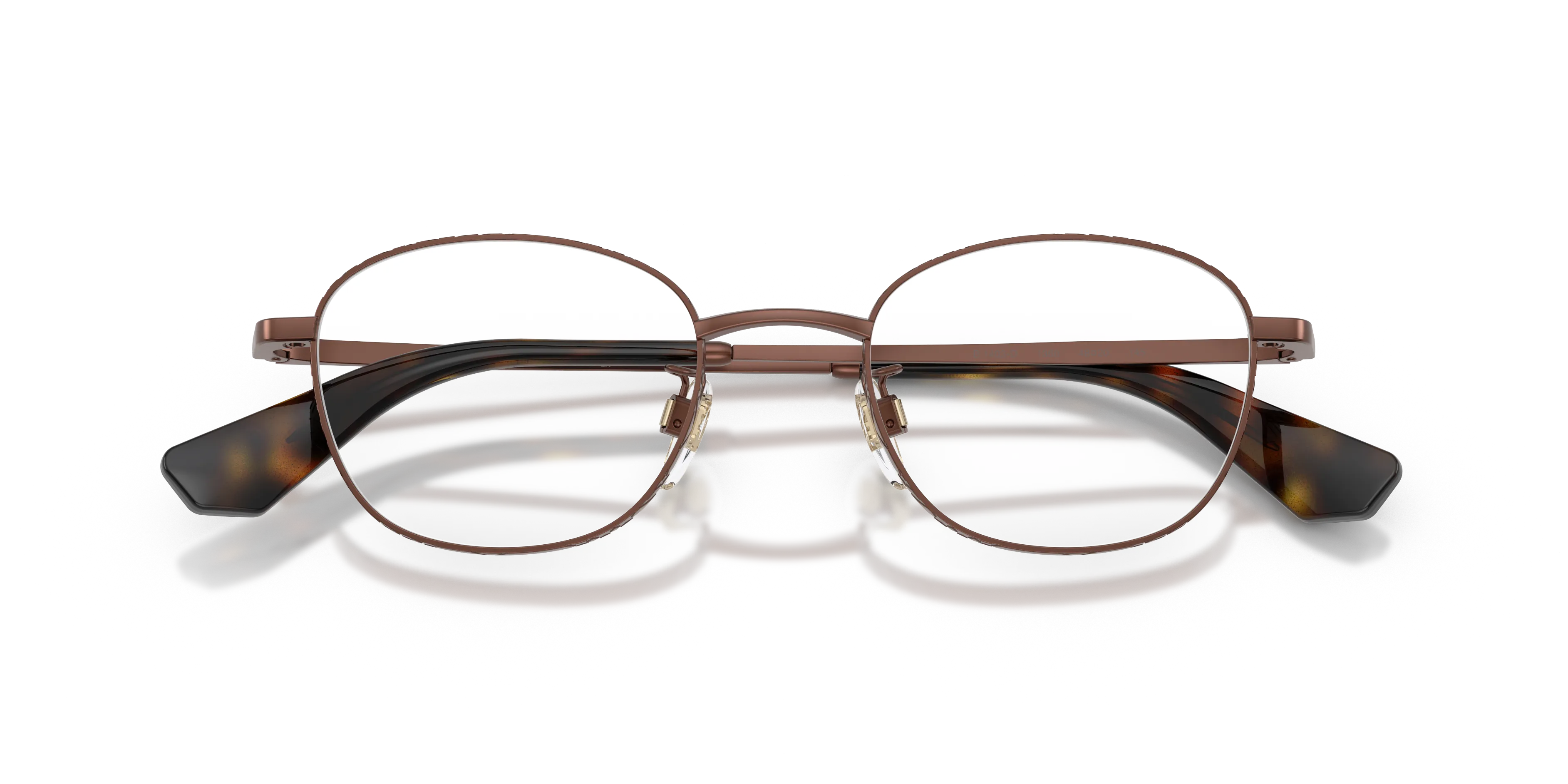 Burberry BE1403D 1360 Montature da vista Metallo Marrone Trasparente Pantos Normale - immagine 2