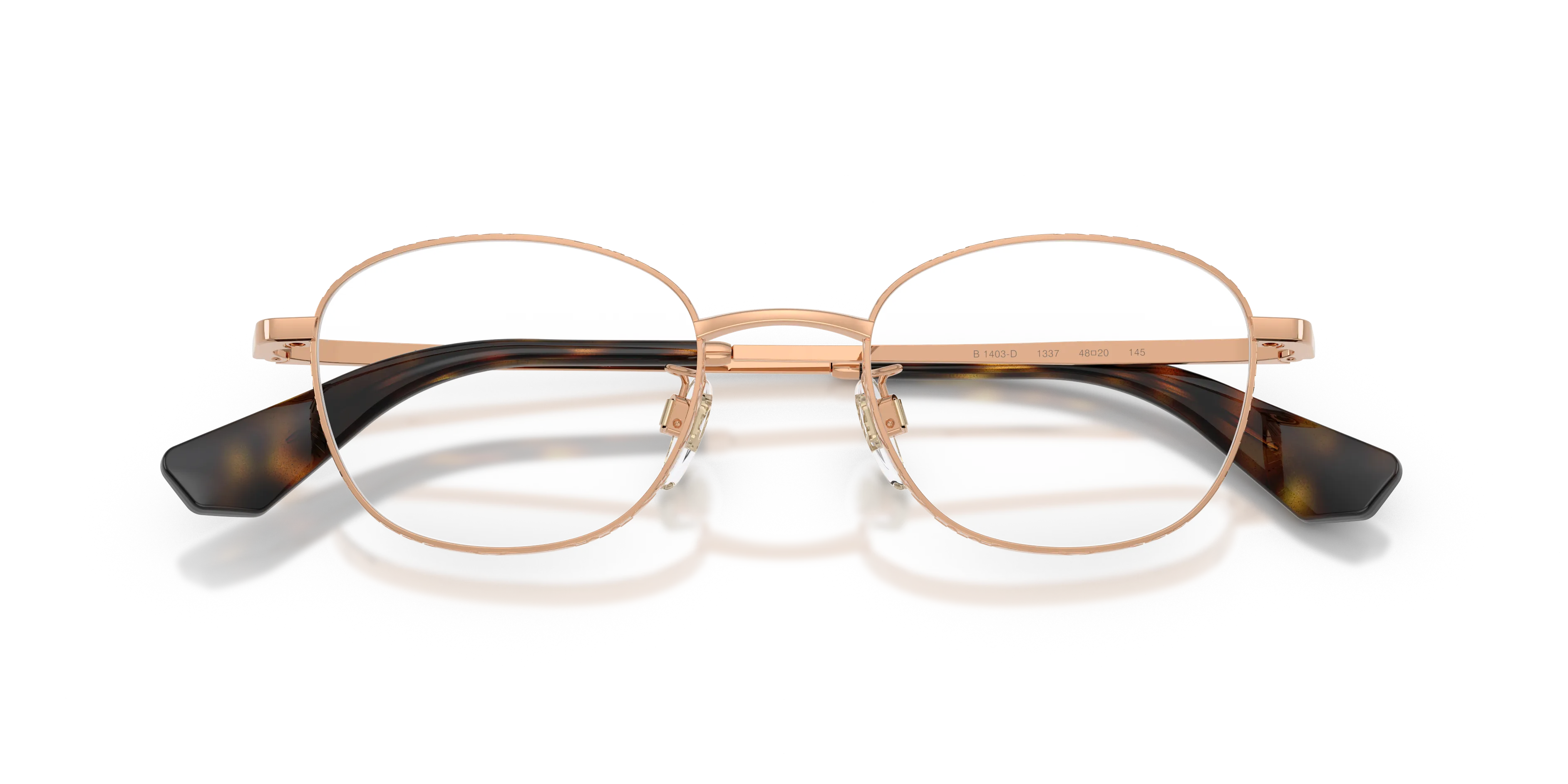 Burberry BE1403D 1337 Montature da vista Metallo Oro Trasparente Pantos Normale - immagine 2