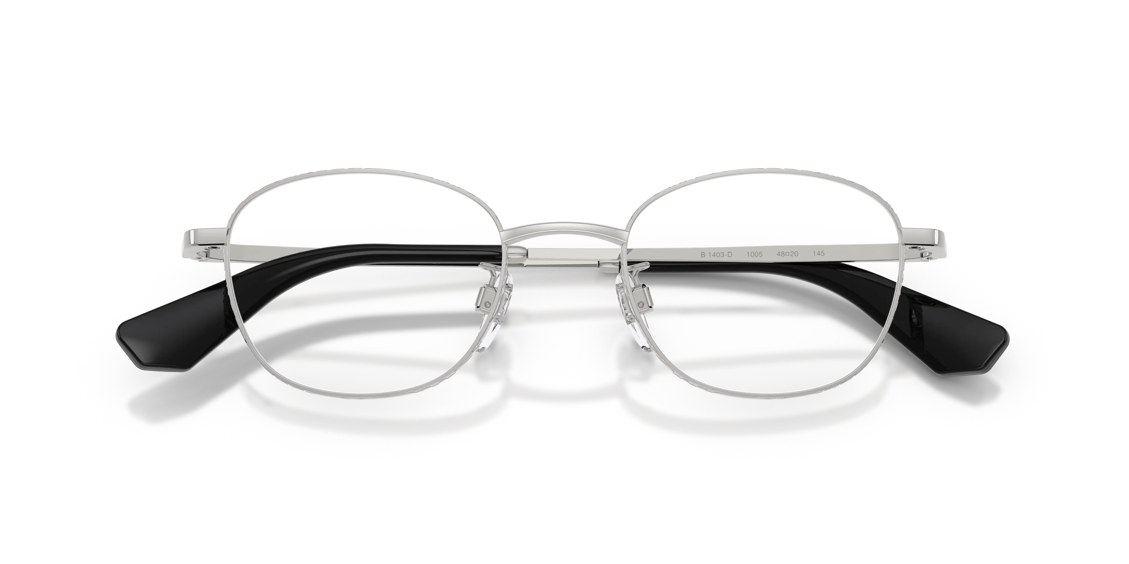 Burberry BE1403D 1005 Montature da vista Metallo Argento Trasparente Pantos Normale - immagine 2