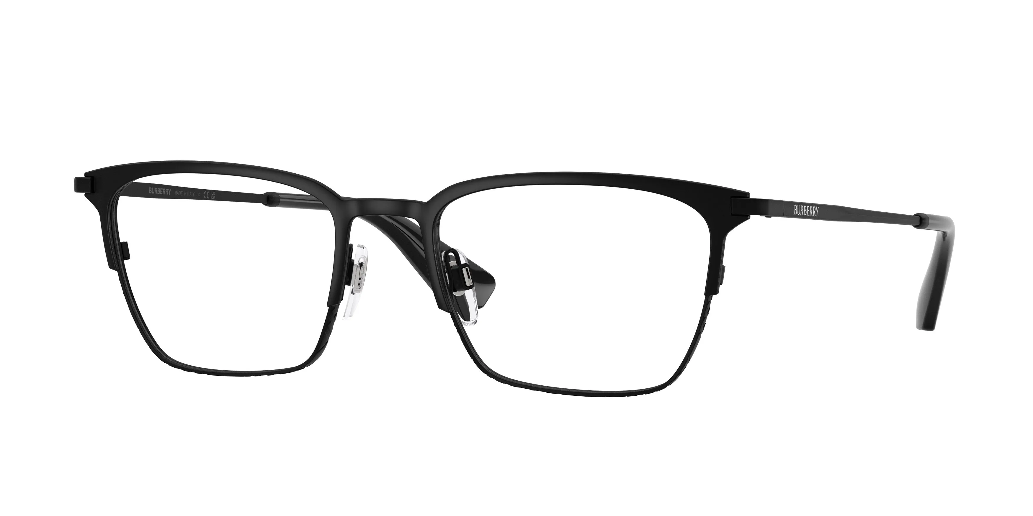 Burberry BE1401 1007 Montature da vista Metallo Nero Trasparente Squadrata Normale - immagine 1