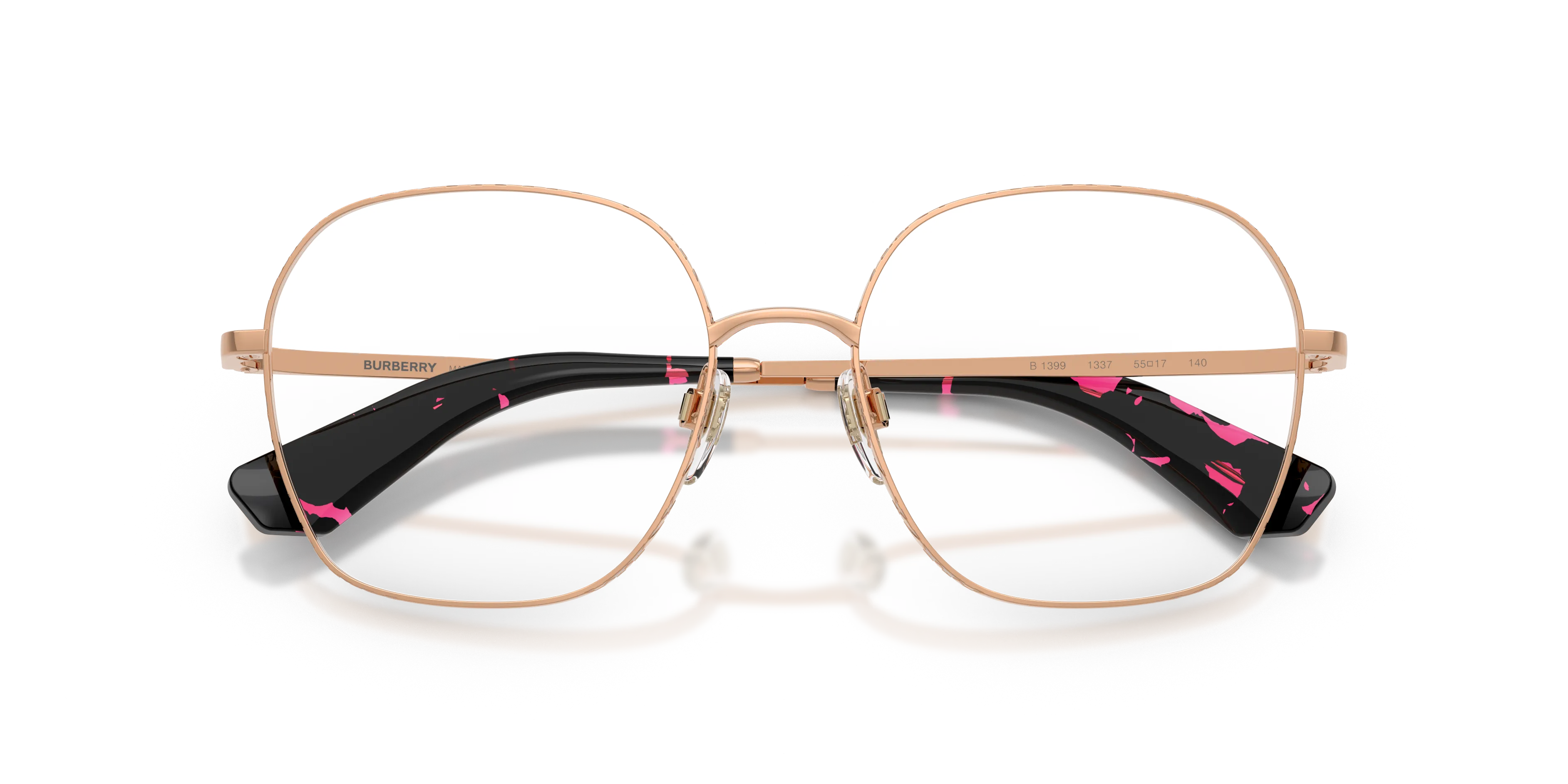 Burberry BE1399 1337 Montature da vista Metallo Oro Trasparente Squadrata Normale - immagine 2