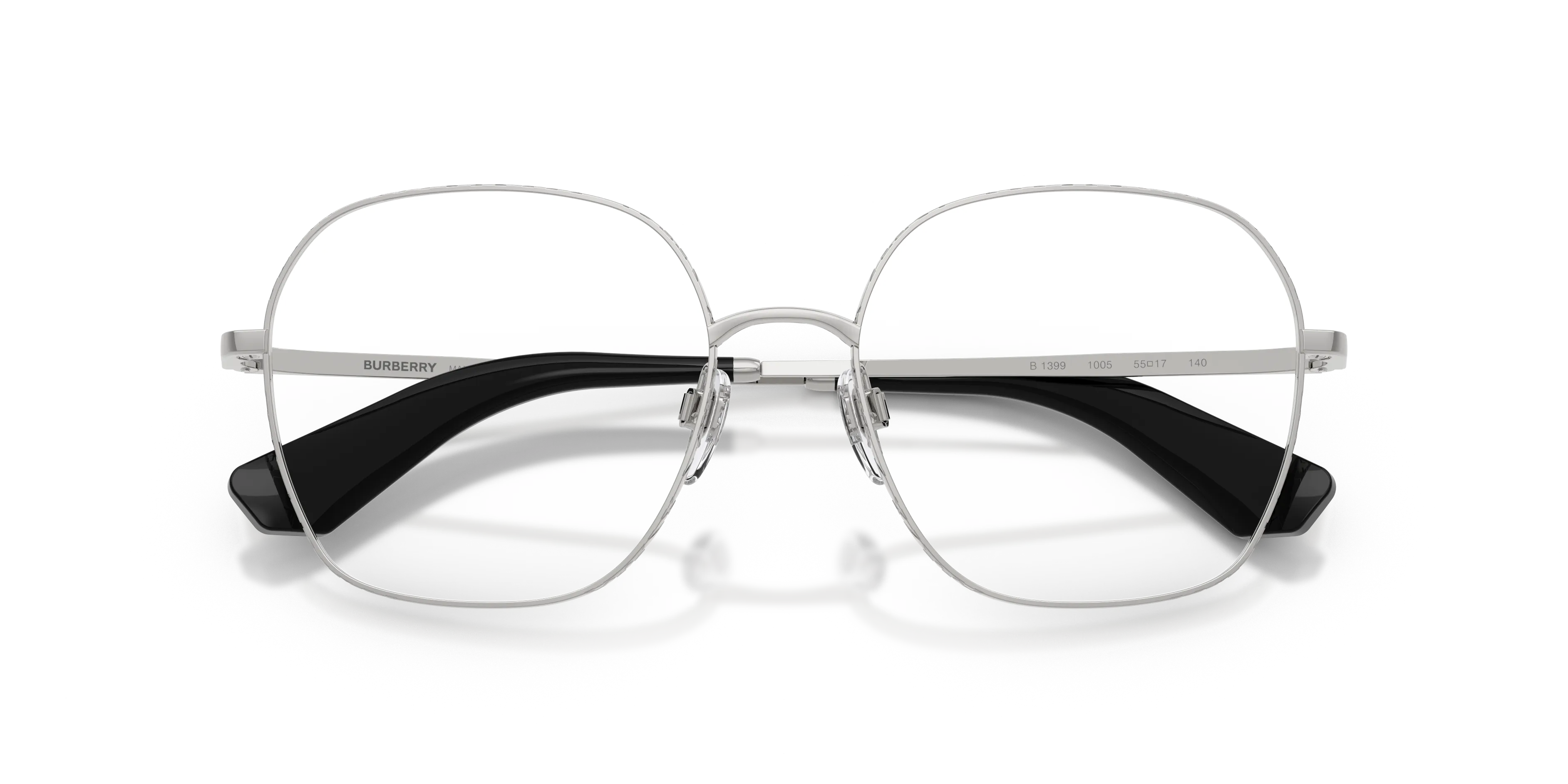 Burberry BE1399 1005 Montature da vista Metallo Argento Trasparente Squadrata Normale - immagine 2