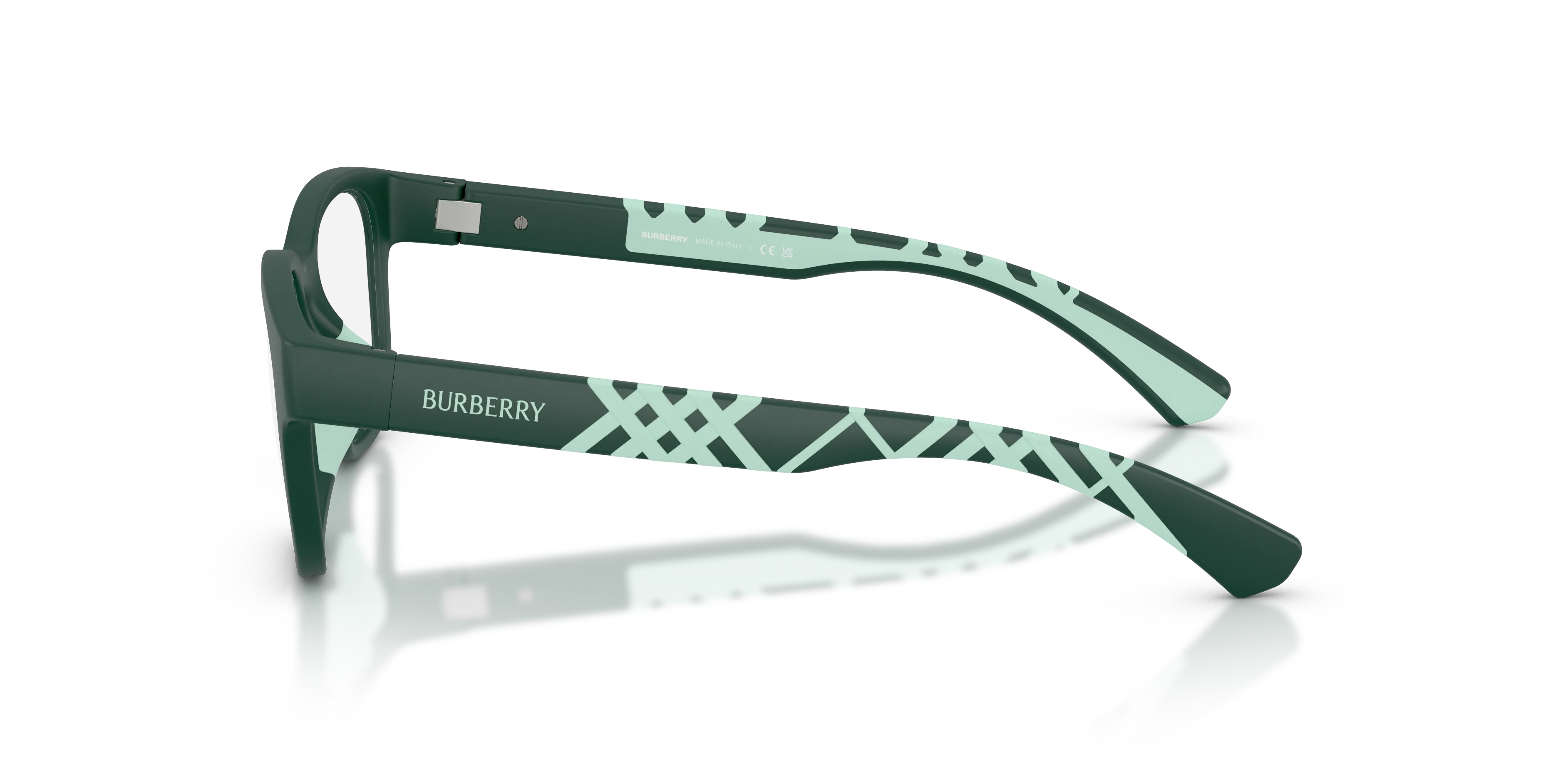 Burberry JB2017U 4239 Montature da vista bambino Iniettato Verde Trasparente Squadrata Normale - immagine 4