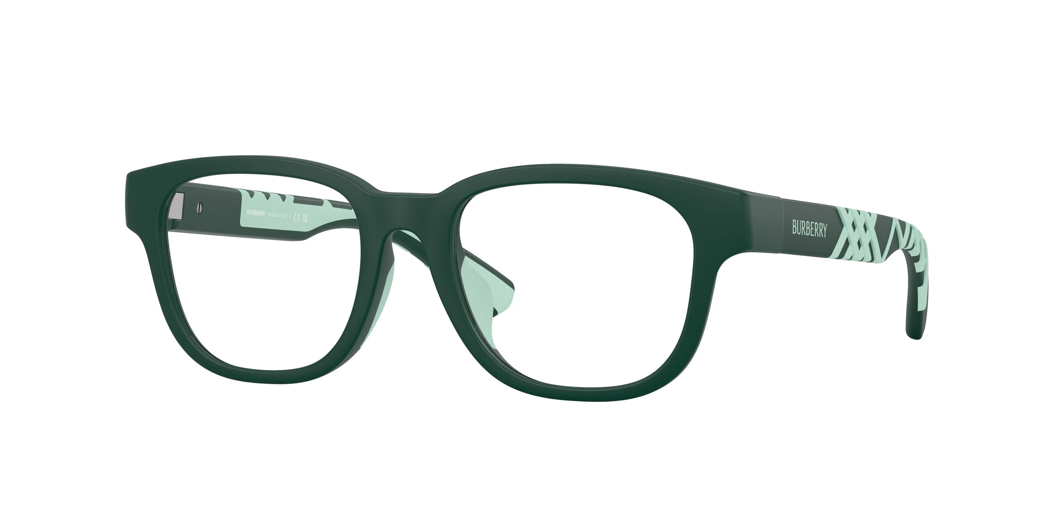 Burberry JB2017U 4239 Montature da vista bambino Iniettato Verde Trasparente Squadrata Normale - immagine 1
