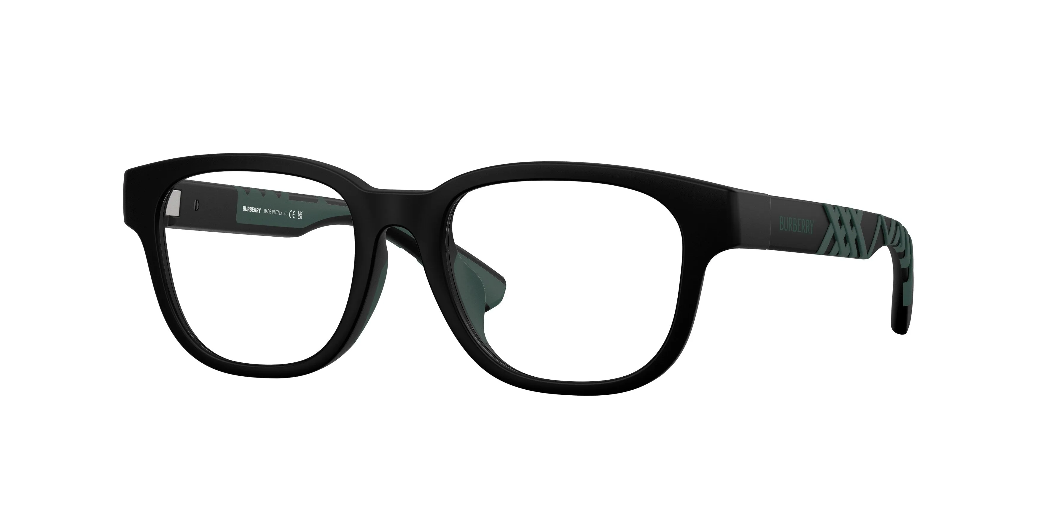 Burberry JB2017U 3464 Montature da vista bambino Iniettato Nero Trasparente Squadrata Normale - immagine 1