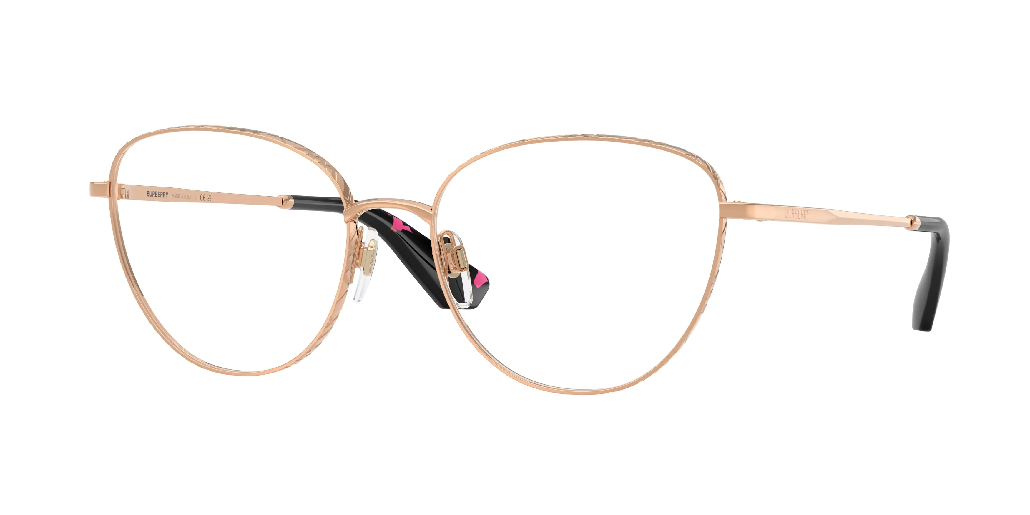 Burberry BE1398 1337 Montature da vista Metallo Oro Trasparente Cat Eye Normale - immagine 1