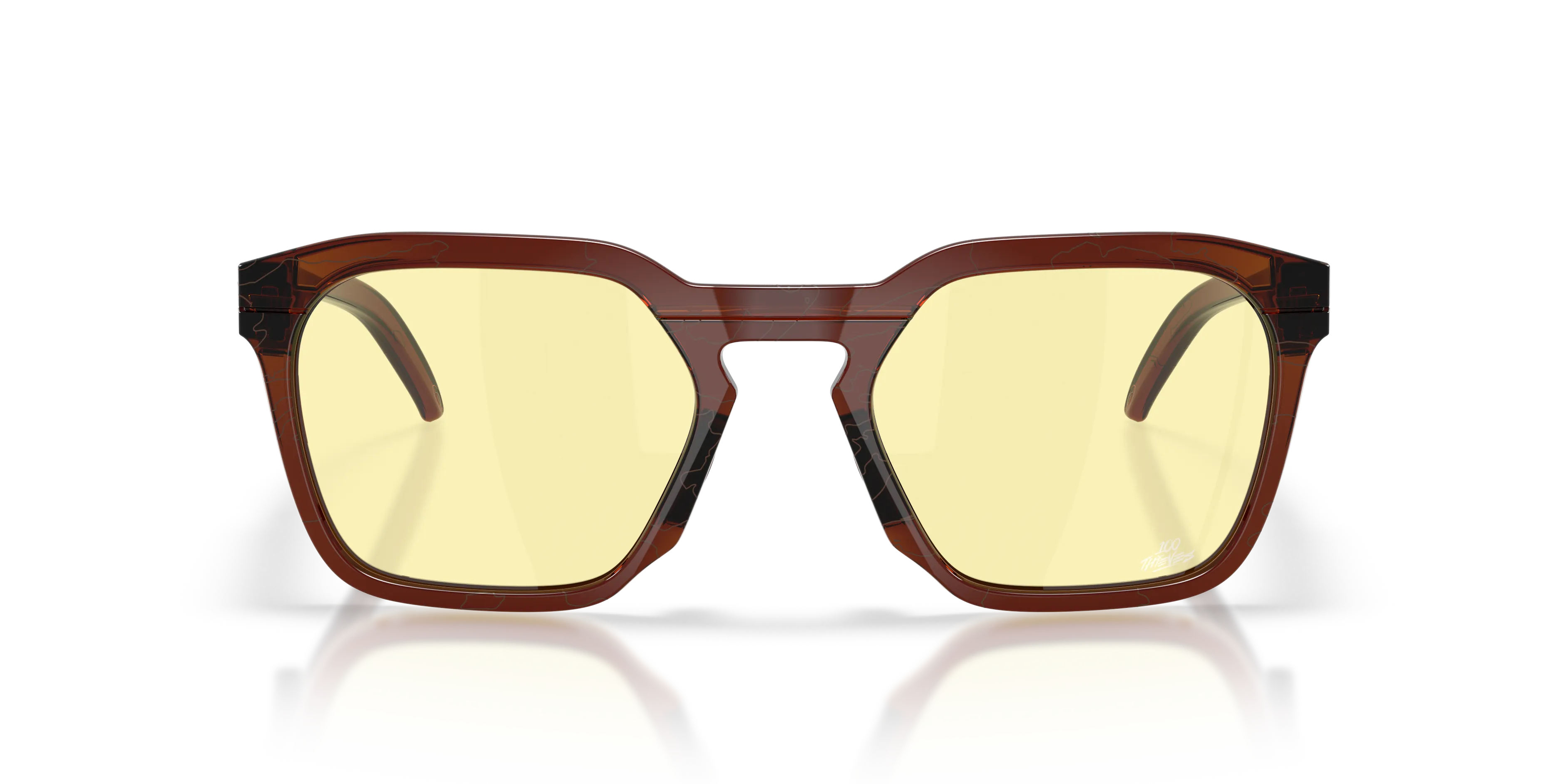 Oakley OO9533 HSTN SQ 953310 Occhiali da sole O_Matter Marrone Giallo Squadrata Normale Prizm - immagine 3