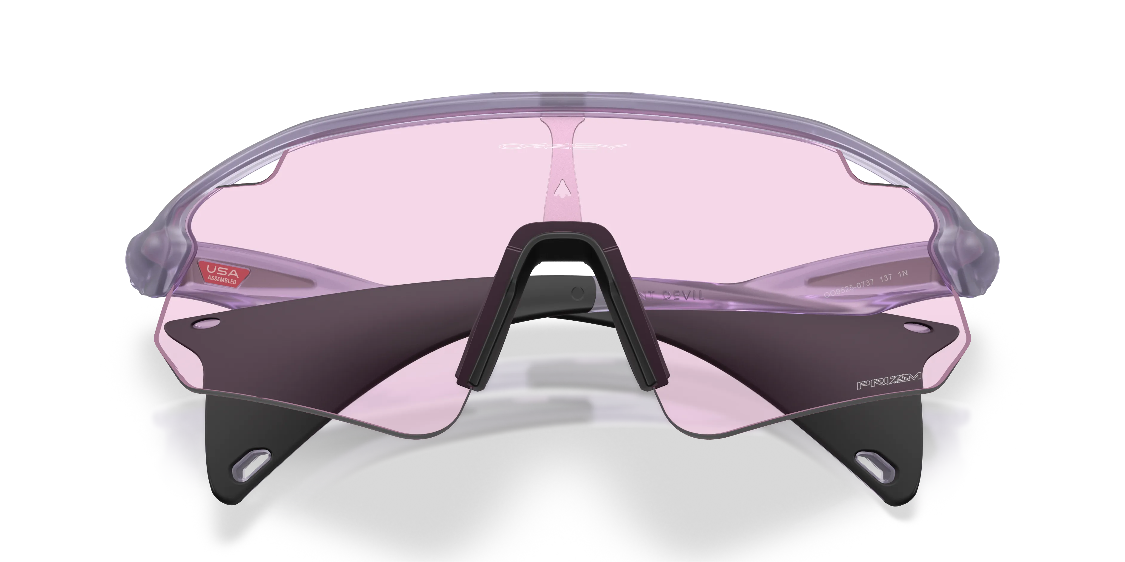 Oakley OO9525 STUNT DEVIL A 952507 Occhiali da sole O_Matter Viola Rosa Squadrata Normale - immagine 2