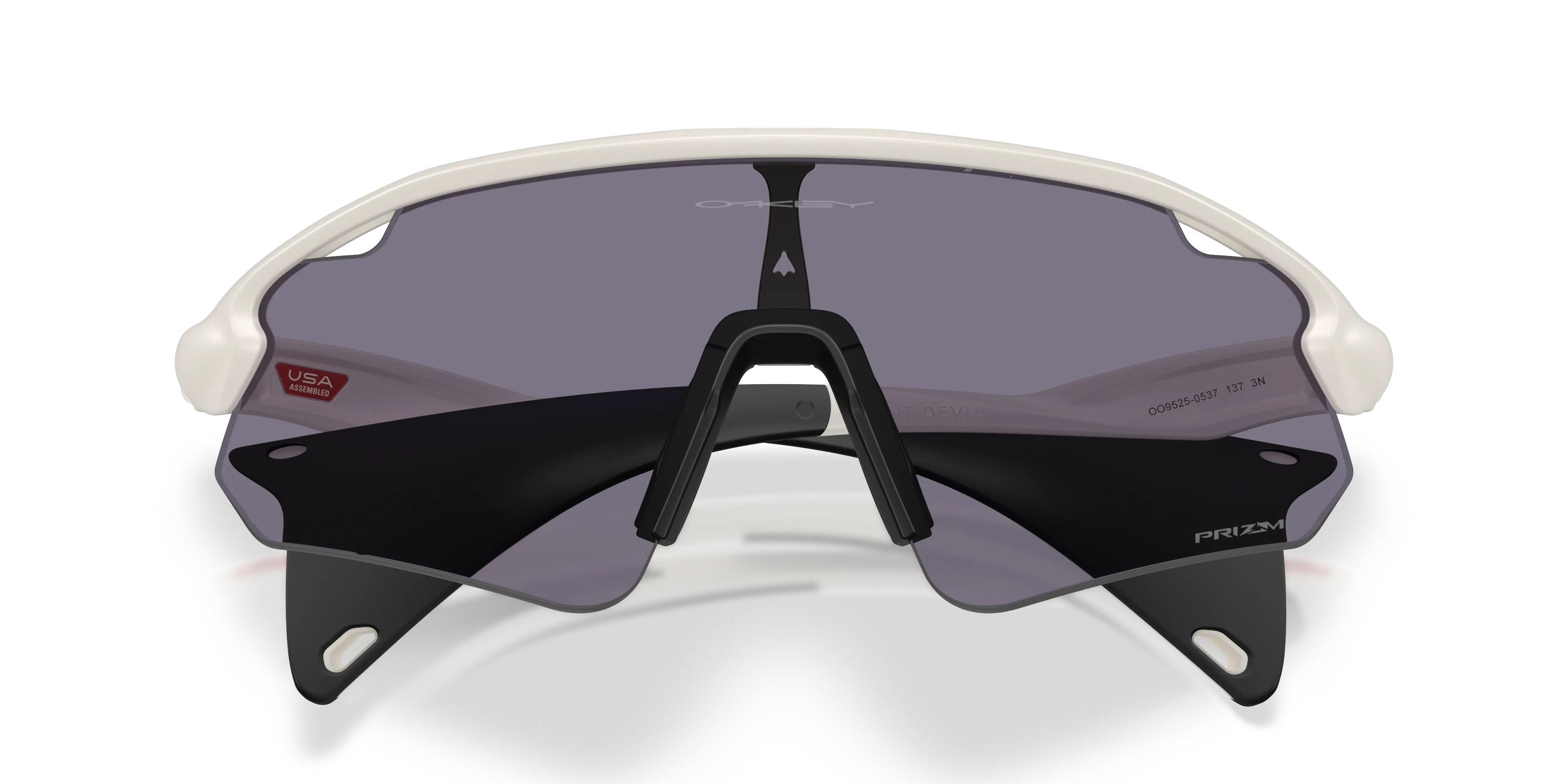 Oakley OO9525 STUNT DEVIL A 952505 Occhiali da sole O_Matter Bianco Grigio Squadrata Normale - immagine 2