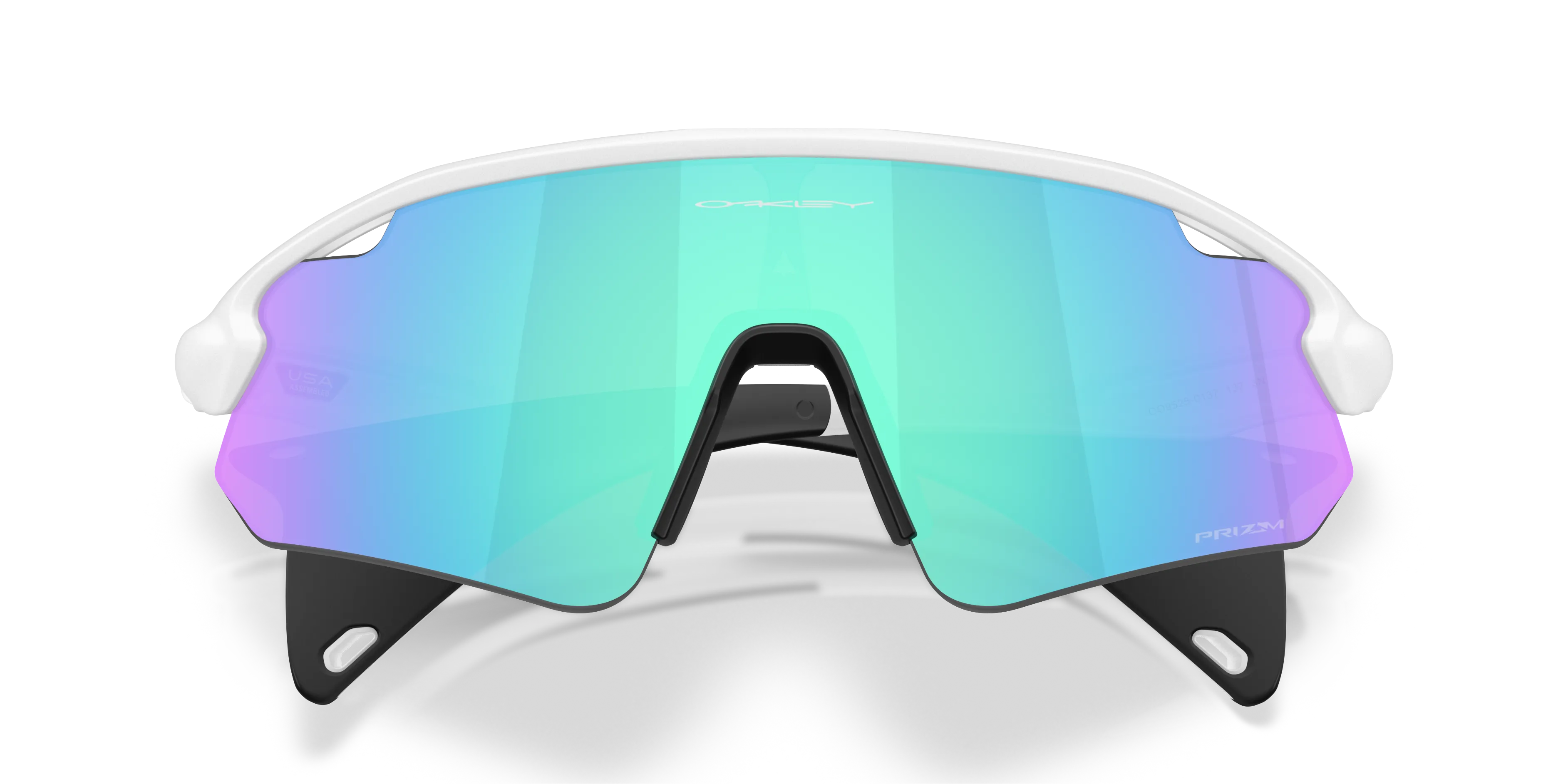 Oakley OO9525 STUNT DEVIL A 952502 Occhiali da sole O_Matter Bianco Blu Squadrata Normale - immagine 2
