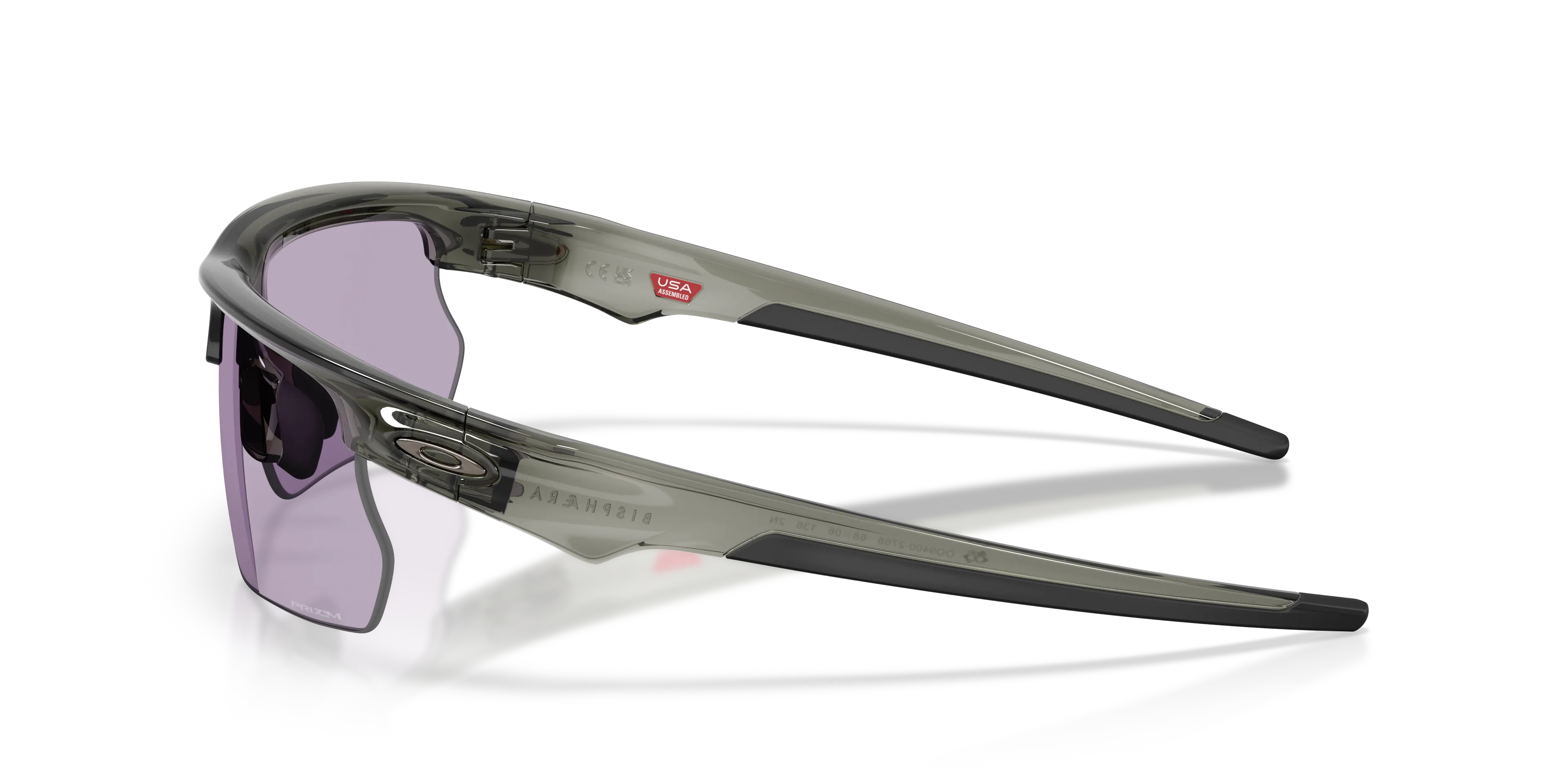Oakley OO9400 BISPHAERA 940027 Occhiali da sole O_Matter Grigio Viola Squadrata Normale Prizm - immagine 4