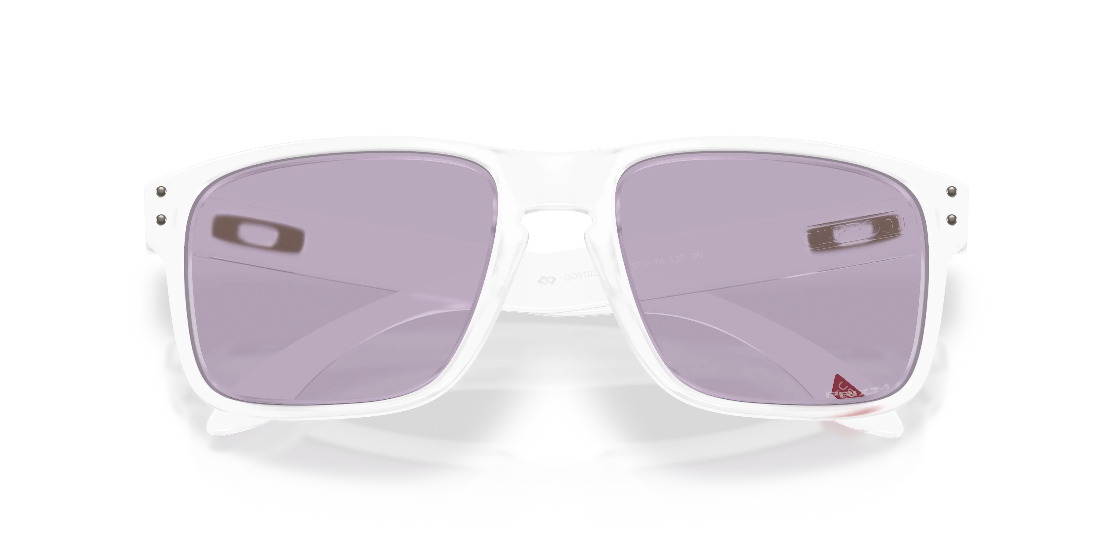 Oakley OO9102 HOLBROOK 9102AO Occhiali da sole O_Matter Trasparente Viola Squadrata Normale Prizm - immagine 2