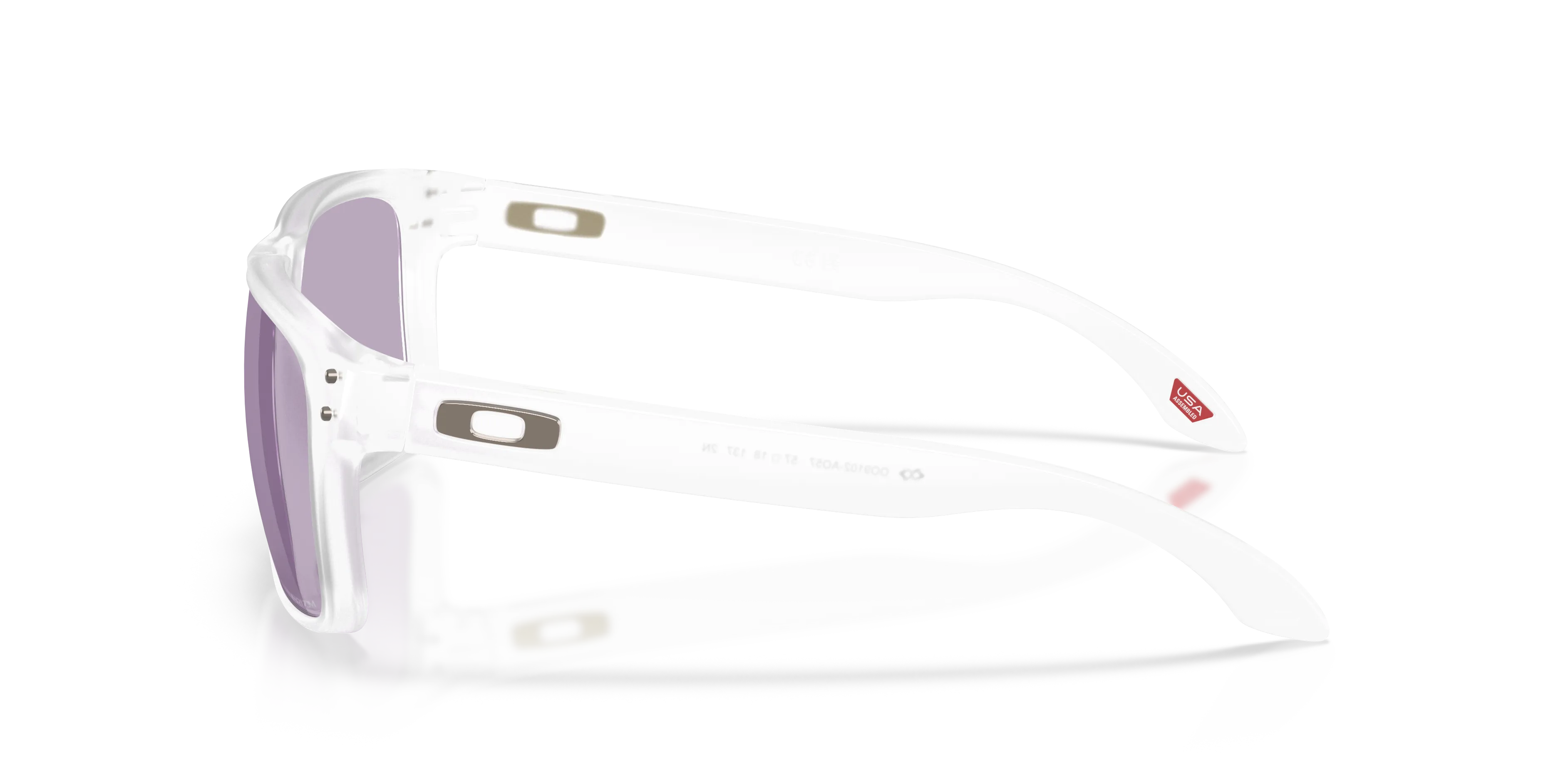 Oakley OO9102 HOLBROOK 9102AO Occhiali da sole O_Matter Trasparente Viola Squadrata Normale Prizm - immagine 4