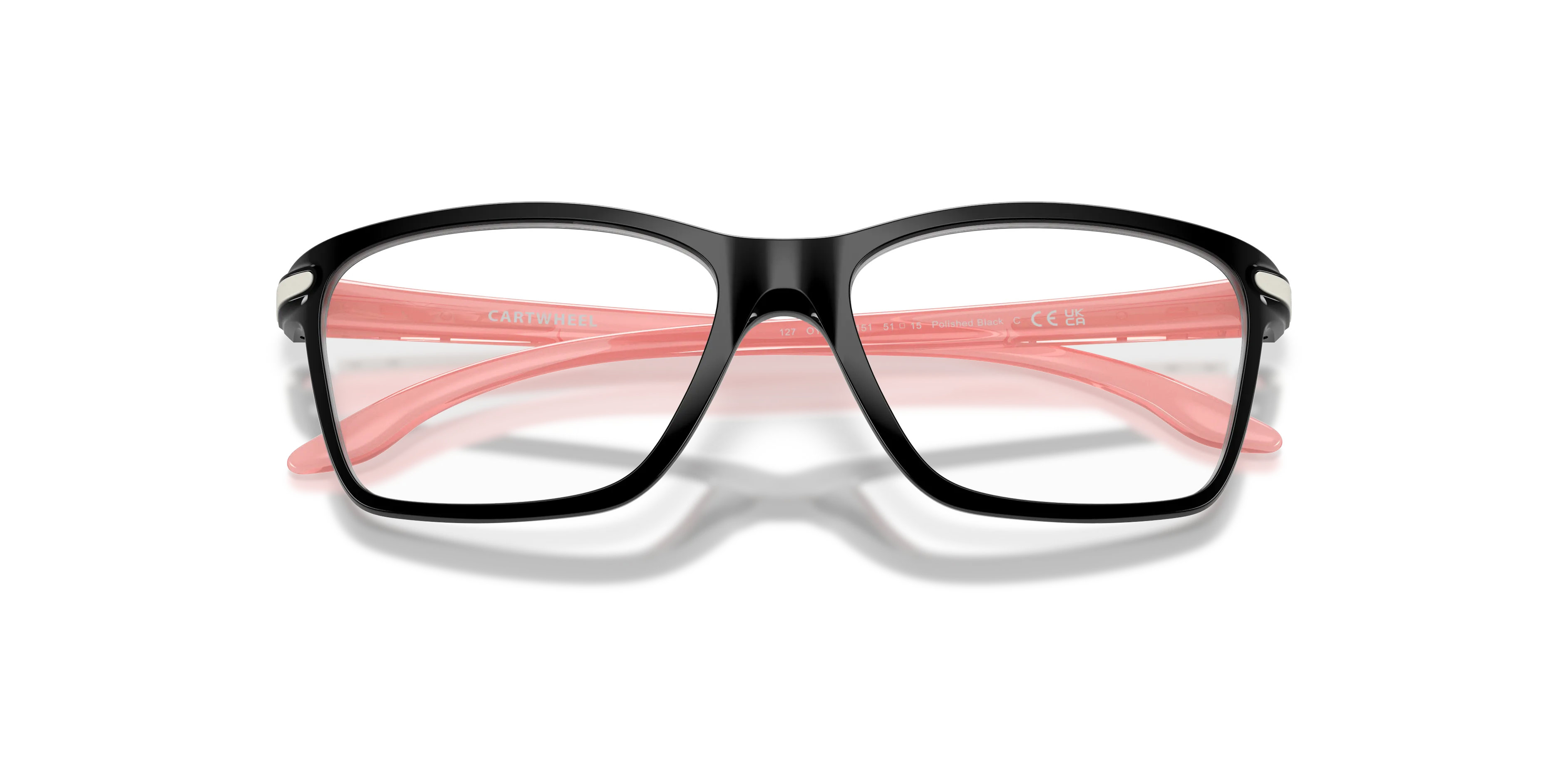 Oakley OY8010 CARTWHEEL 801011 Montature da vista bambino O_Matter Nero Trasparente Squadrata Normale - immagine 2