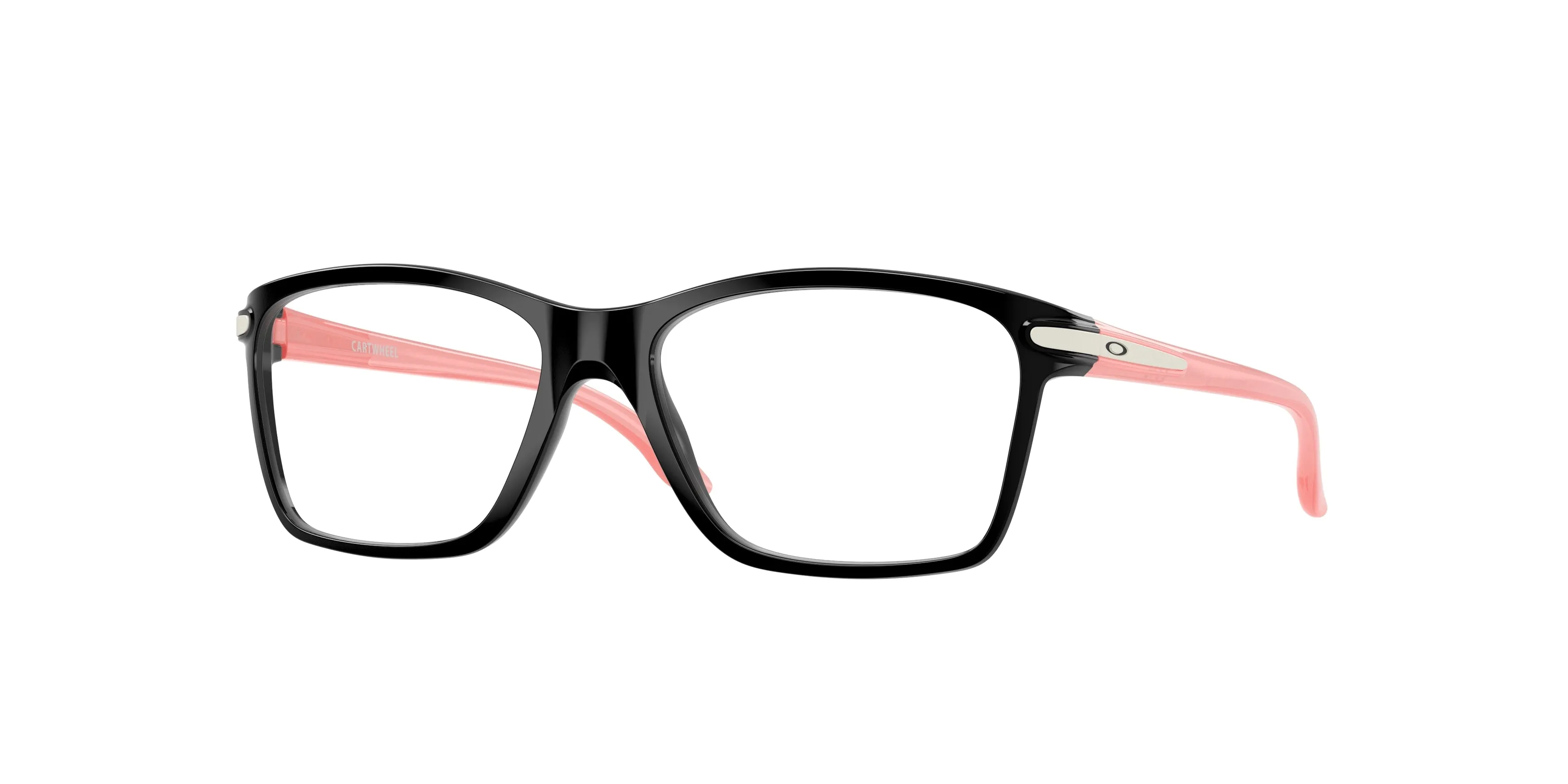 Oakley OY8010 CARTWHEEL 801011 Montature da vista bambino O_Matter Nero Trasparente Squadrata Normale - immagine 1