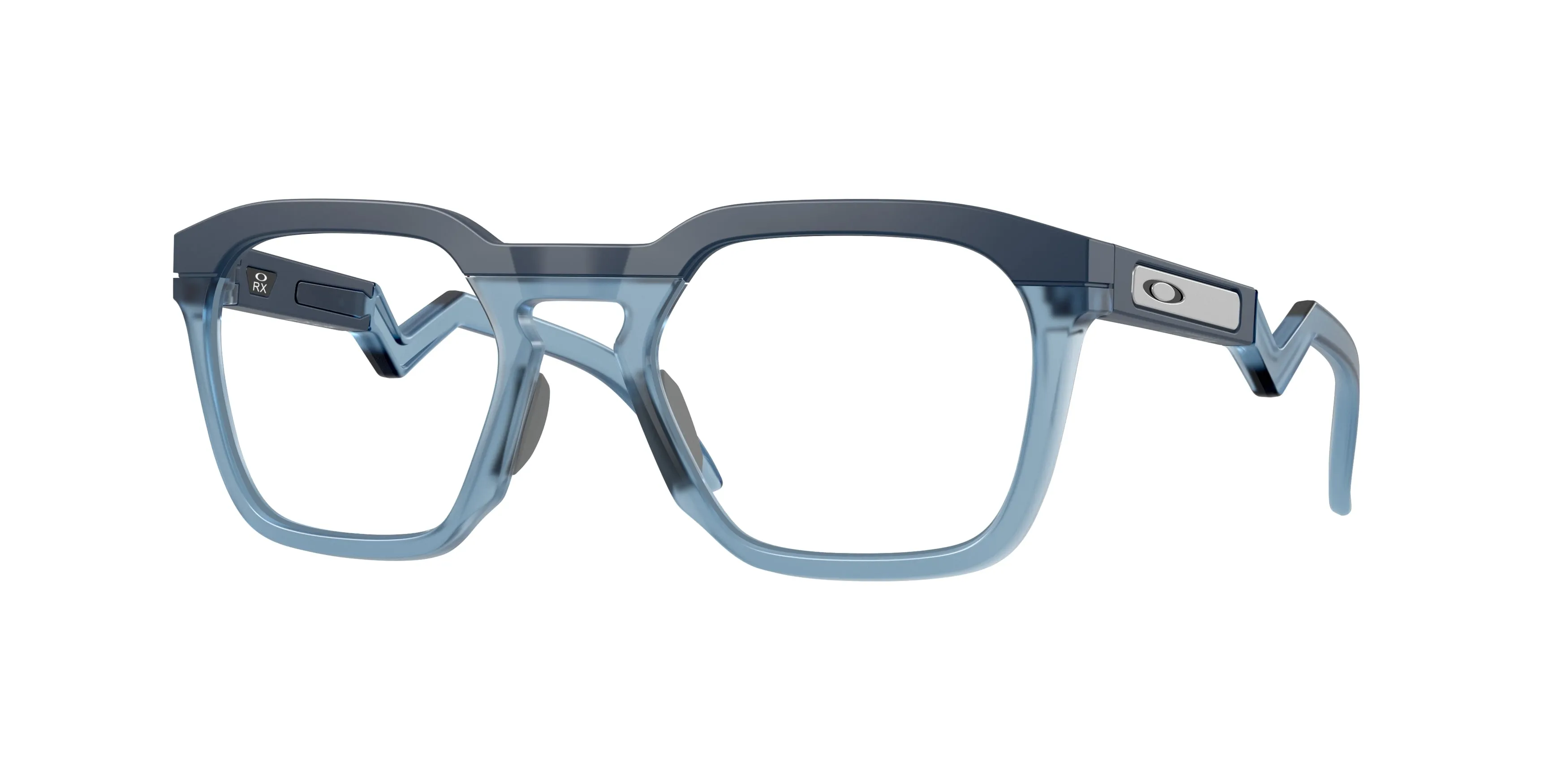 Oakley OX8208 HSTN SQ RX 820805 Montature da vista O_Matter Blu Trasparente Squadrata Normale - immagine 1