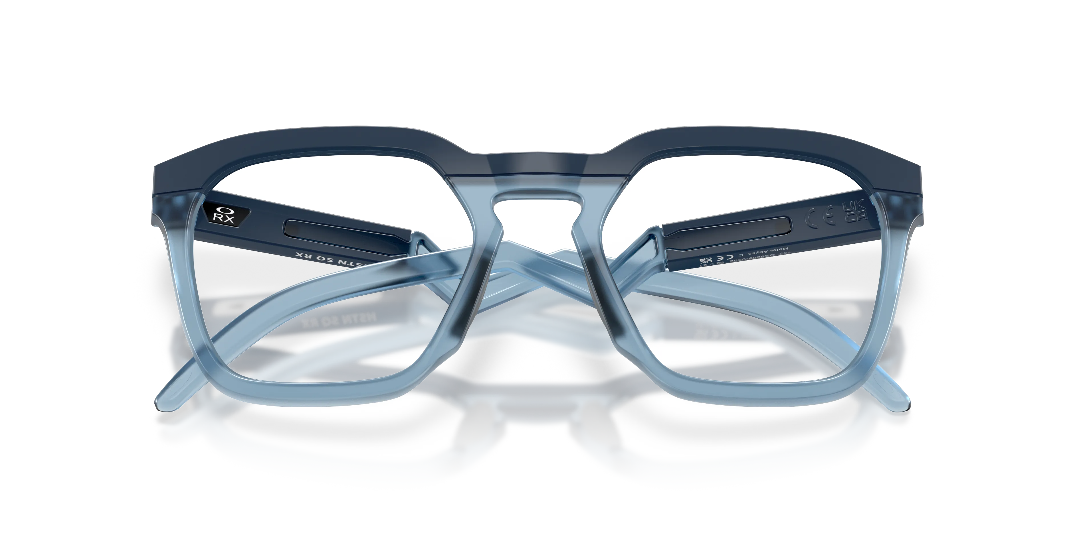 Oakley OX8208 HSTN SQ RX 820805 Montature da vista O_Matter Blu Trasparente Squadrata Normale - immagine 2